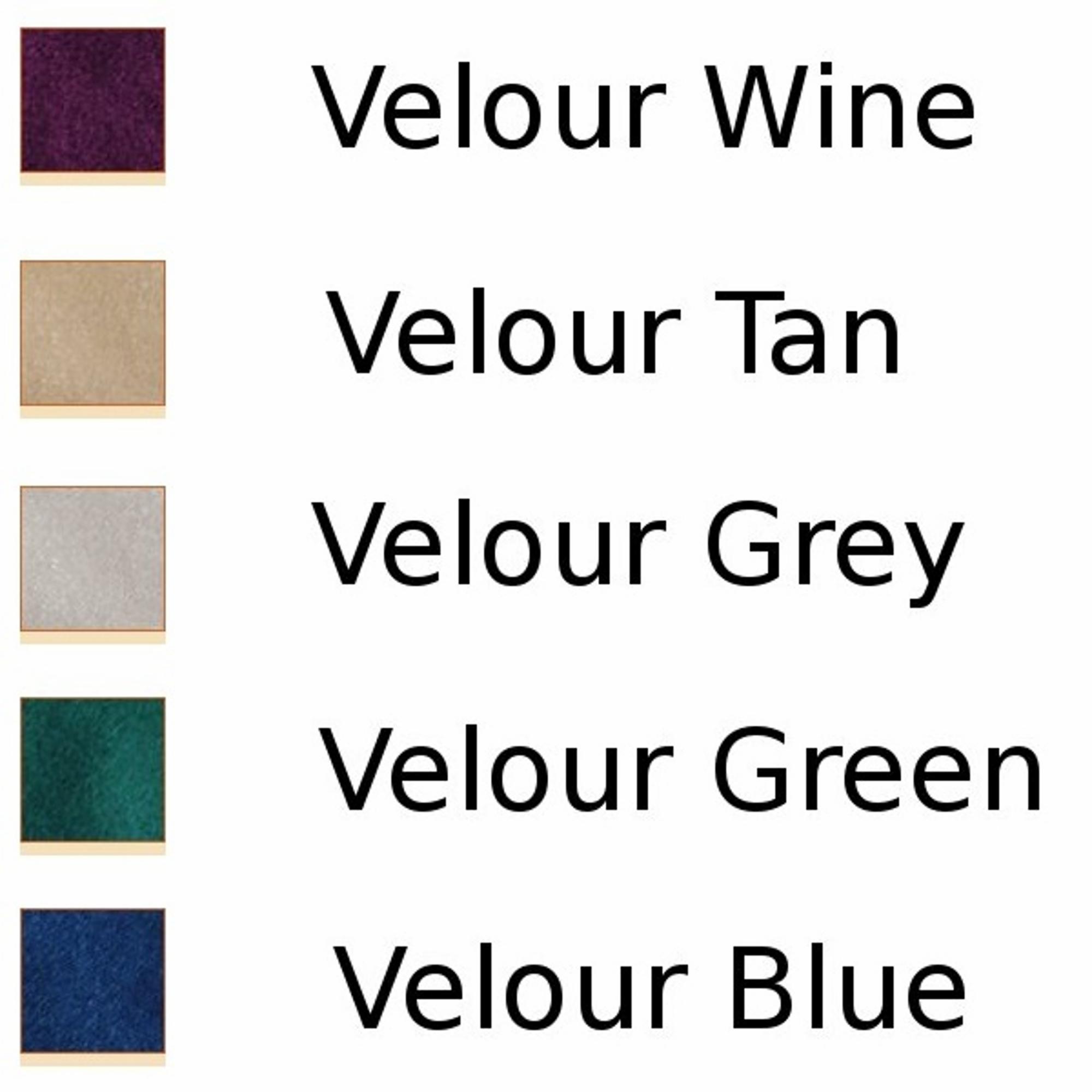 Velour Interior Colors