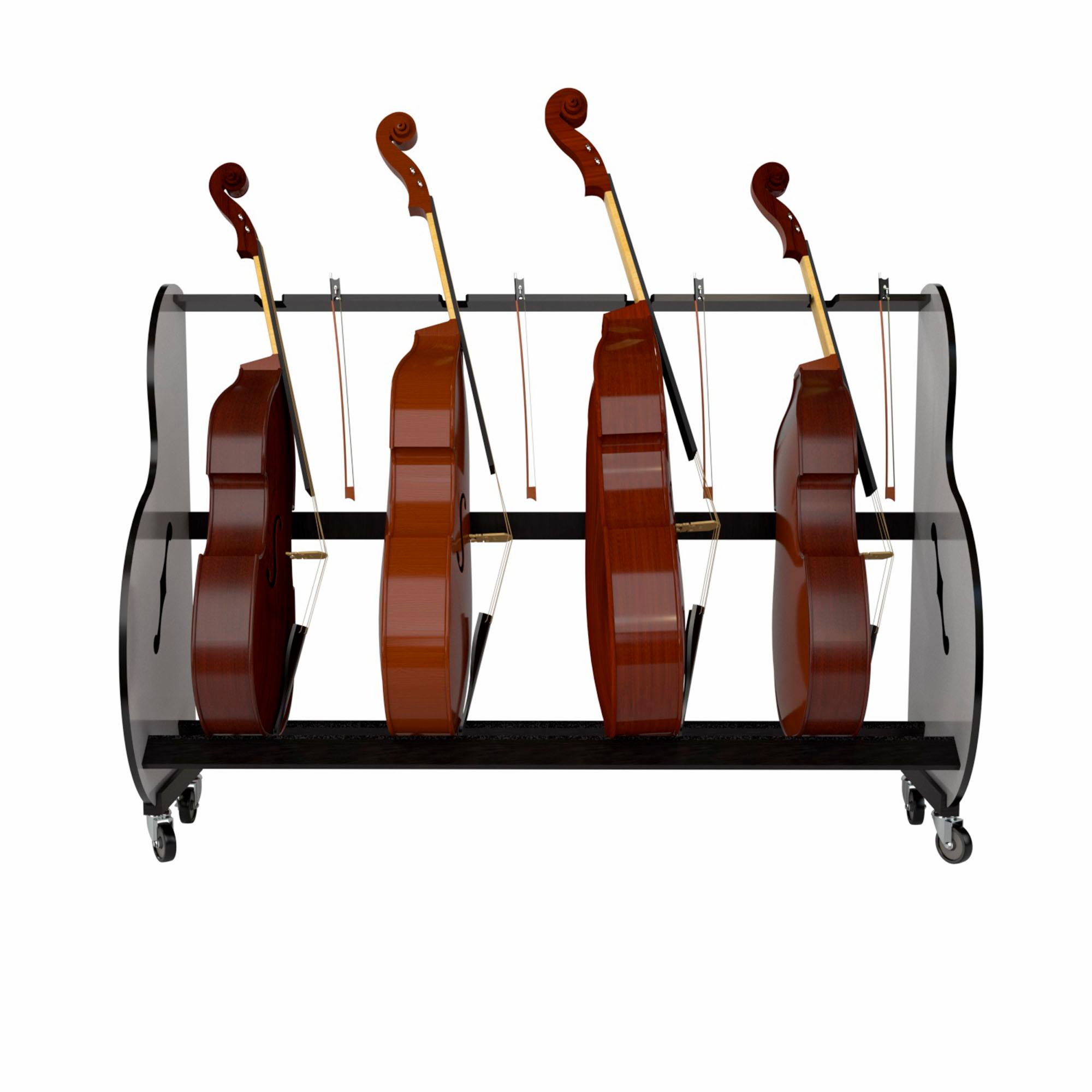 A&S Crafted Products Band Room Bass Rack Instrument Stand