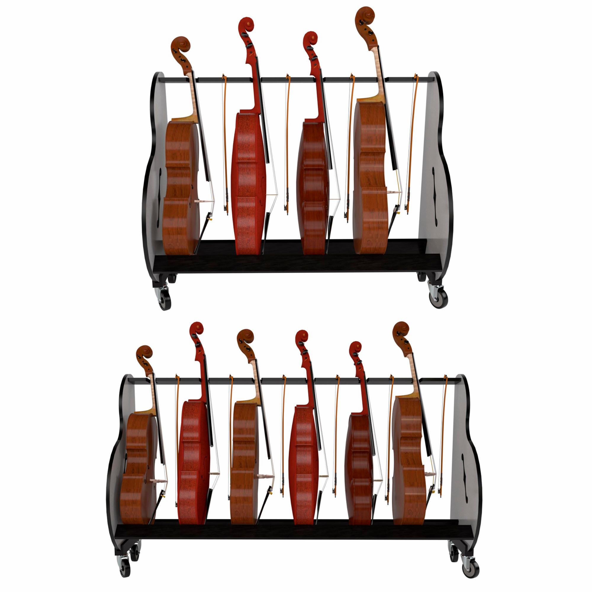 A&S Crafted Products Band Room Cello Rack Instrument Stand
