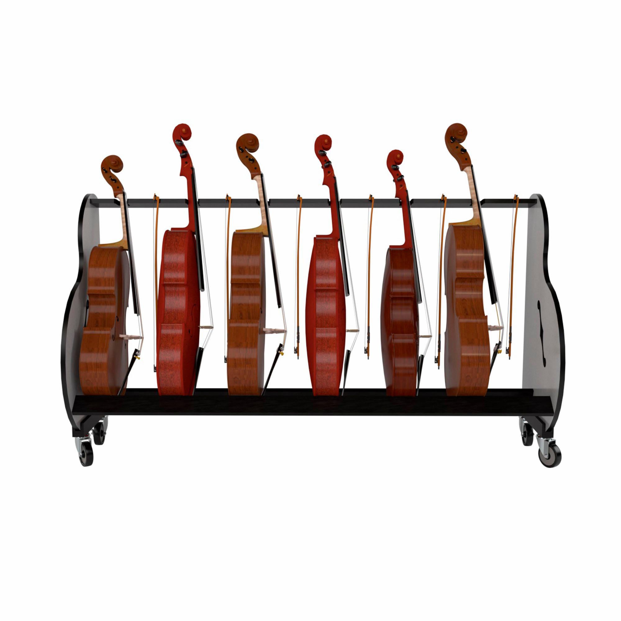 A&S Crafted Products Band Room Cello Rack Instrument Stand