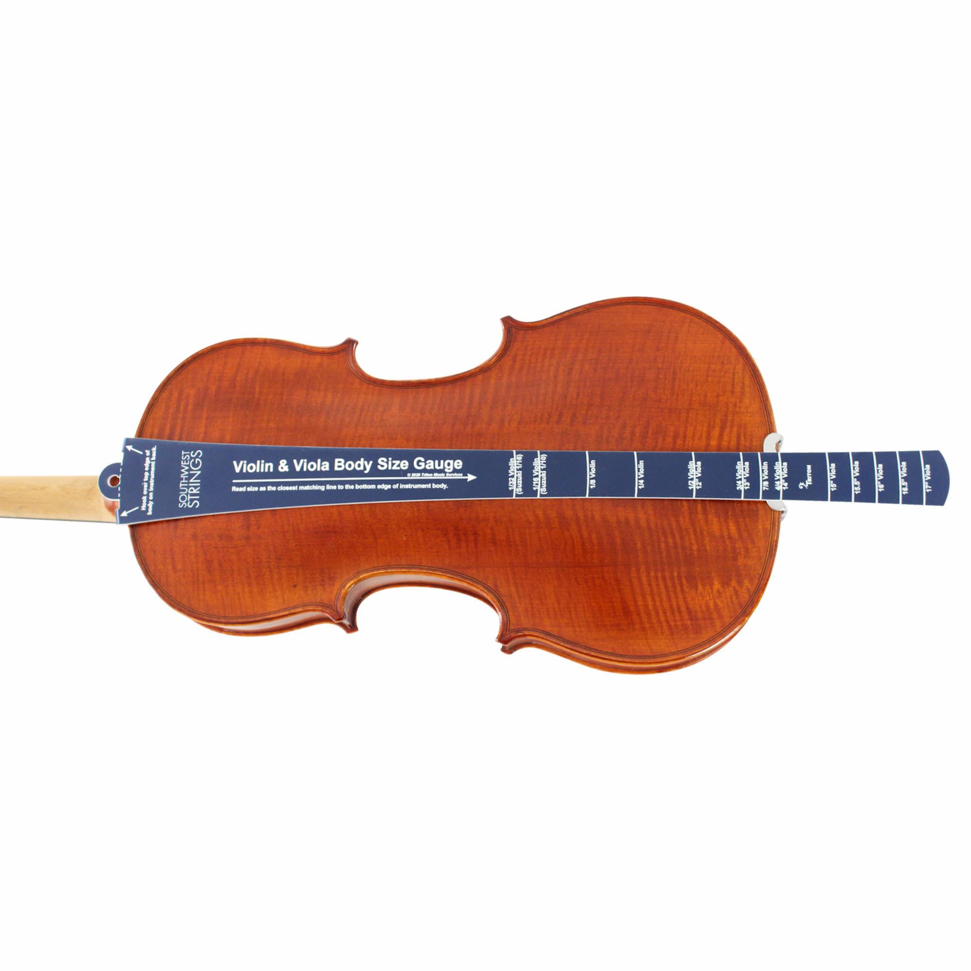 Southwest Strings Violin/Viola Size Gauge