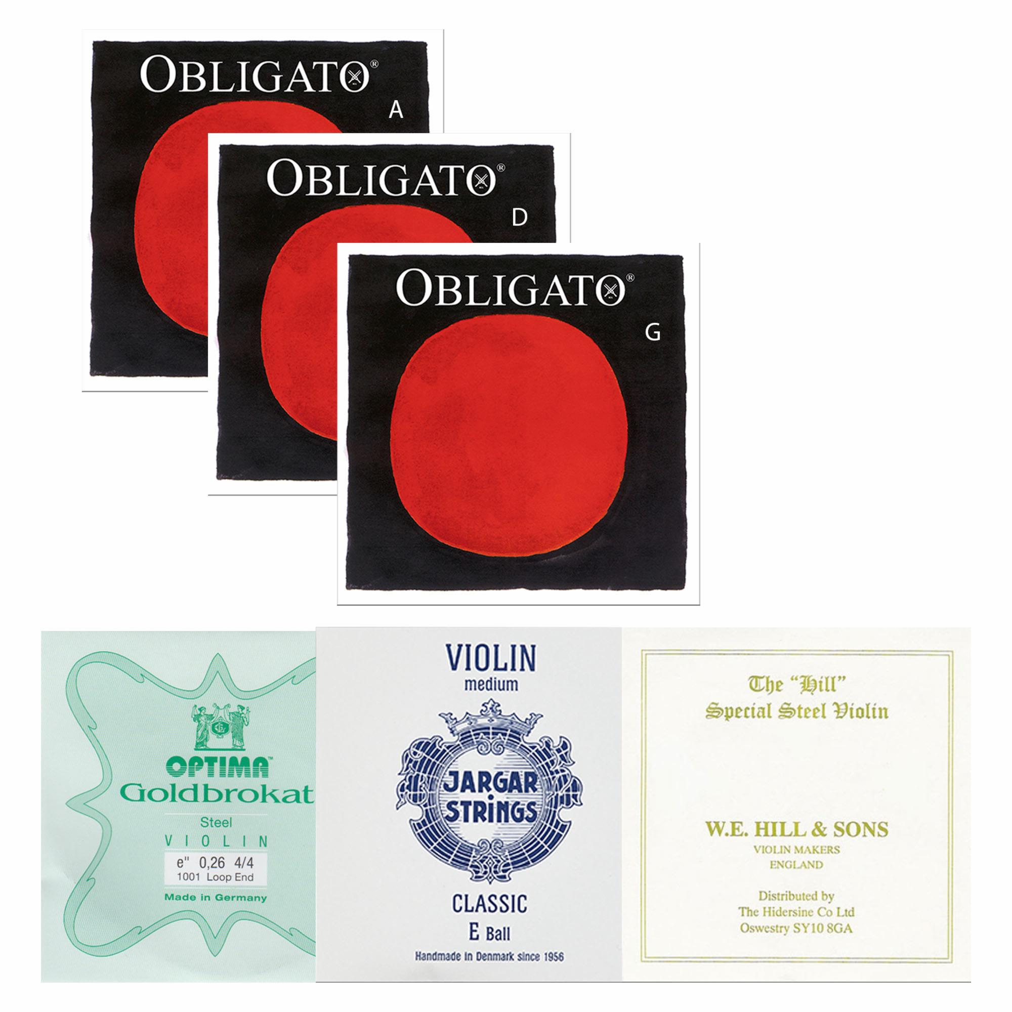 Custom Sets Obligato Custom Sets Violin Strings