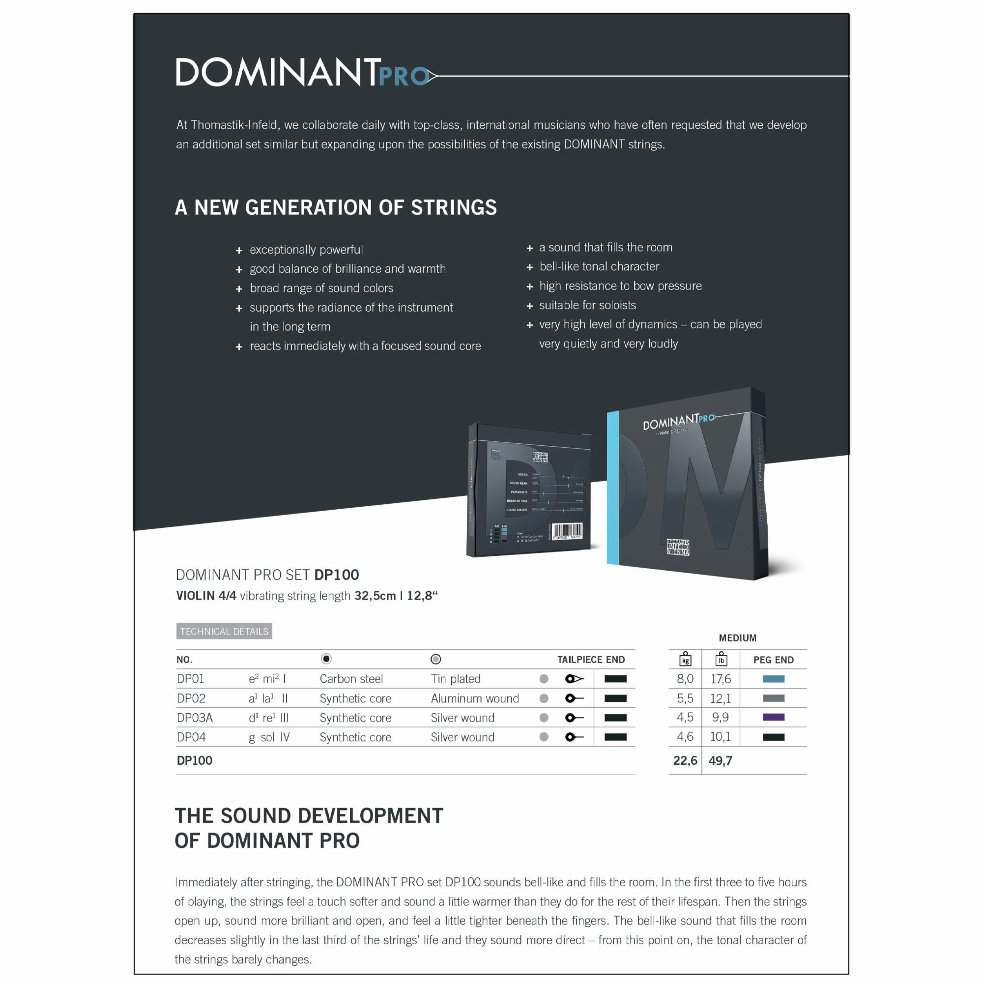 Thomastik Dominant Pro Violin Strings