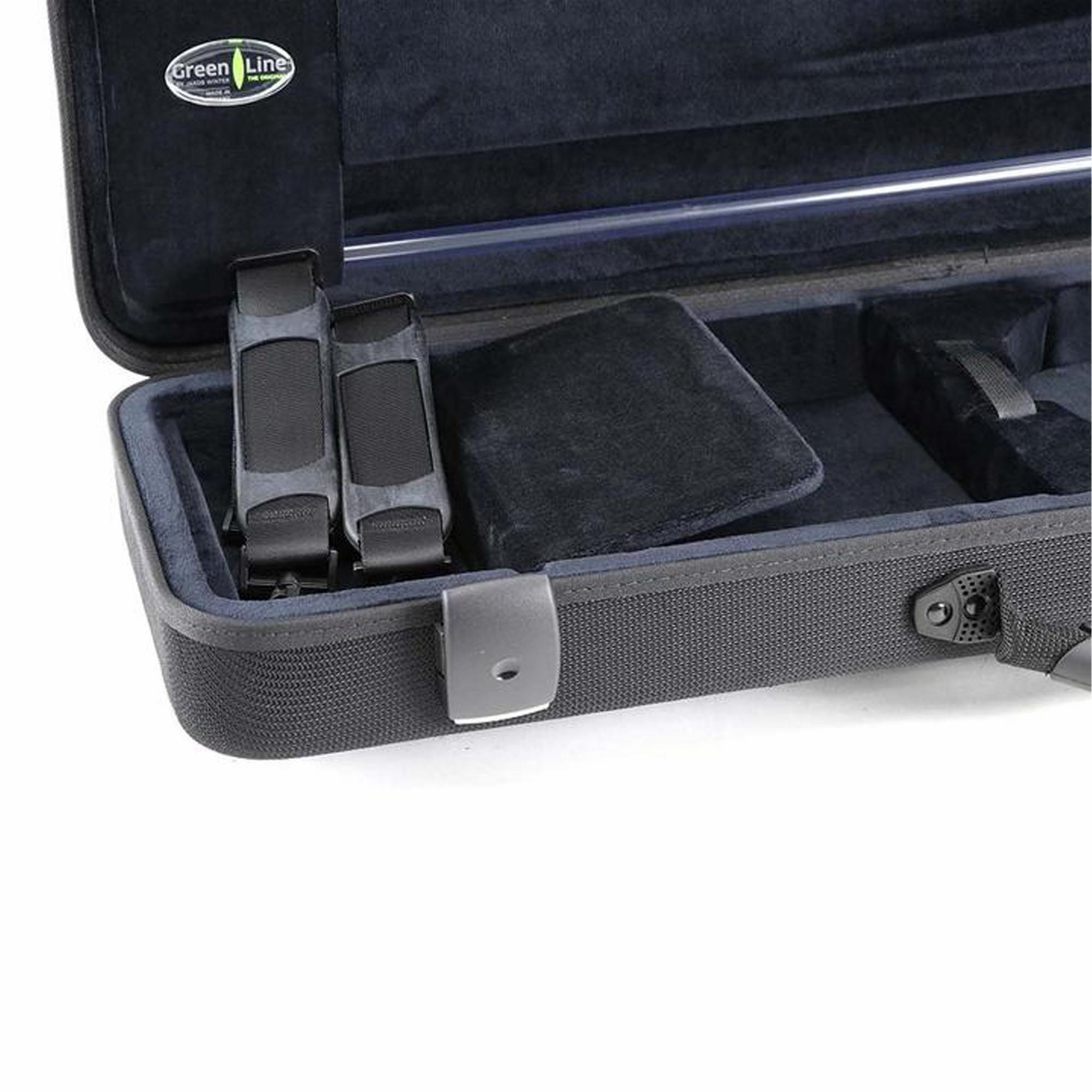 Jakob Winter Greenline Oblong Violin Case w/Detachable Pocket