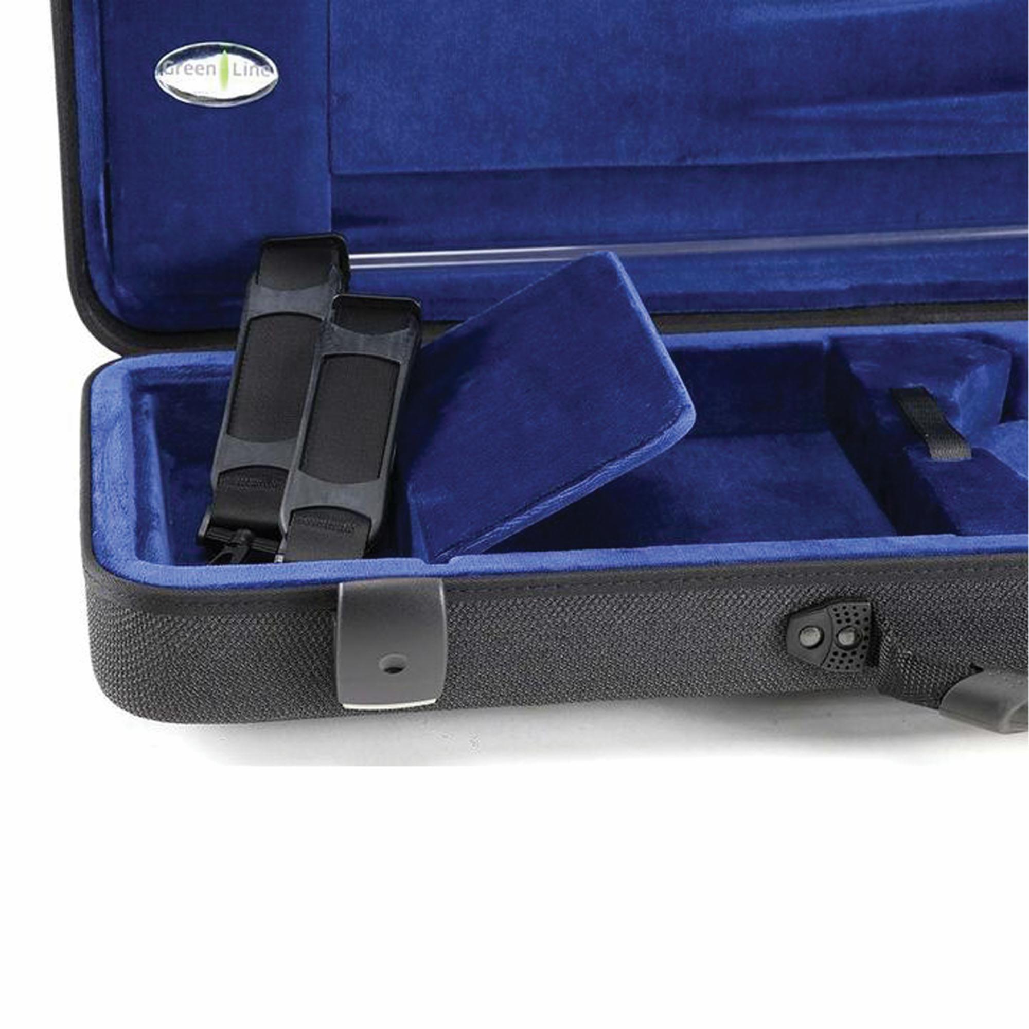 Jakob Winter Greenline Oblong Violin Case w/Detachable Pocket