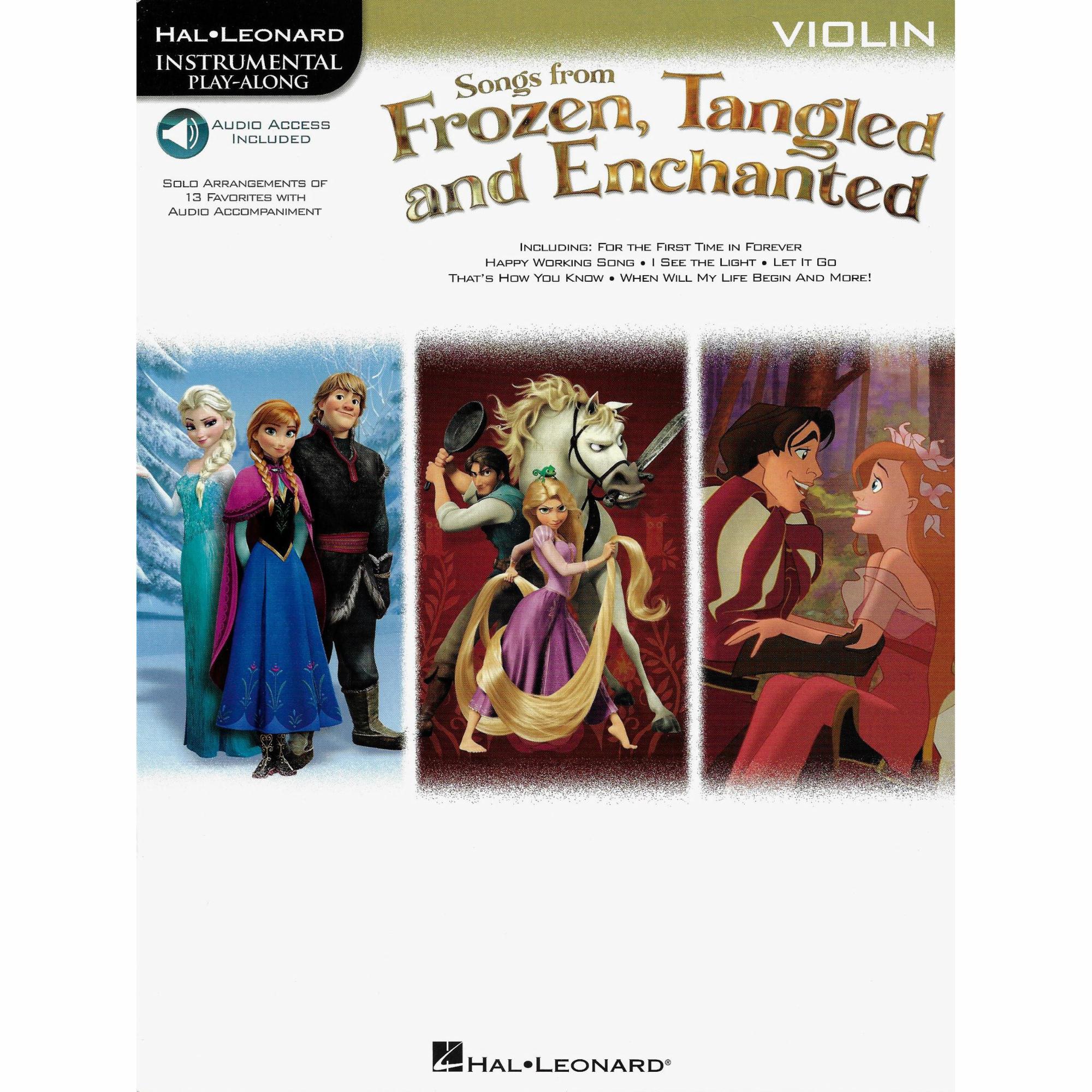 Songs from Frozen, Tangled, and Enchanted for Violin, Viola, or Cello