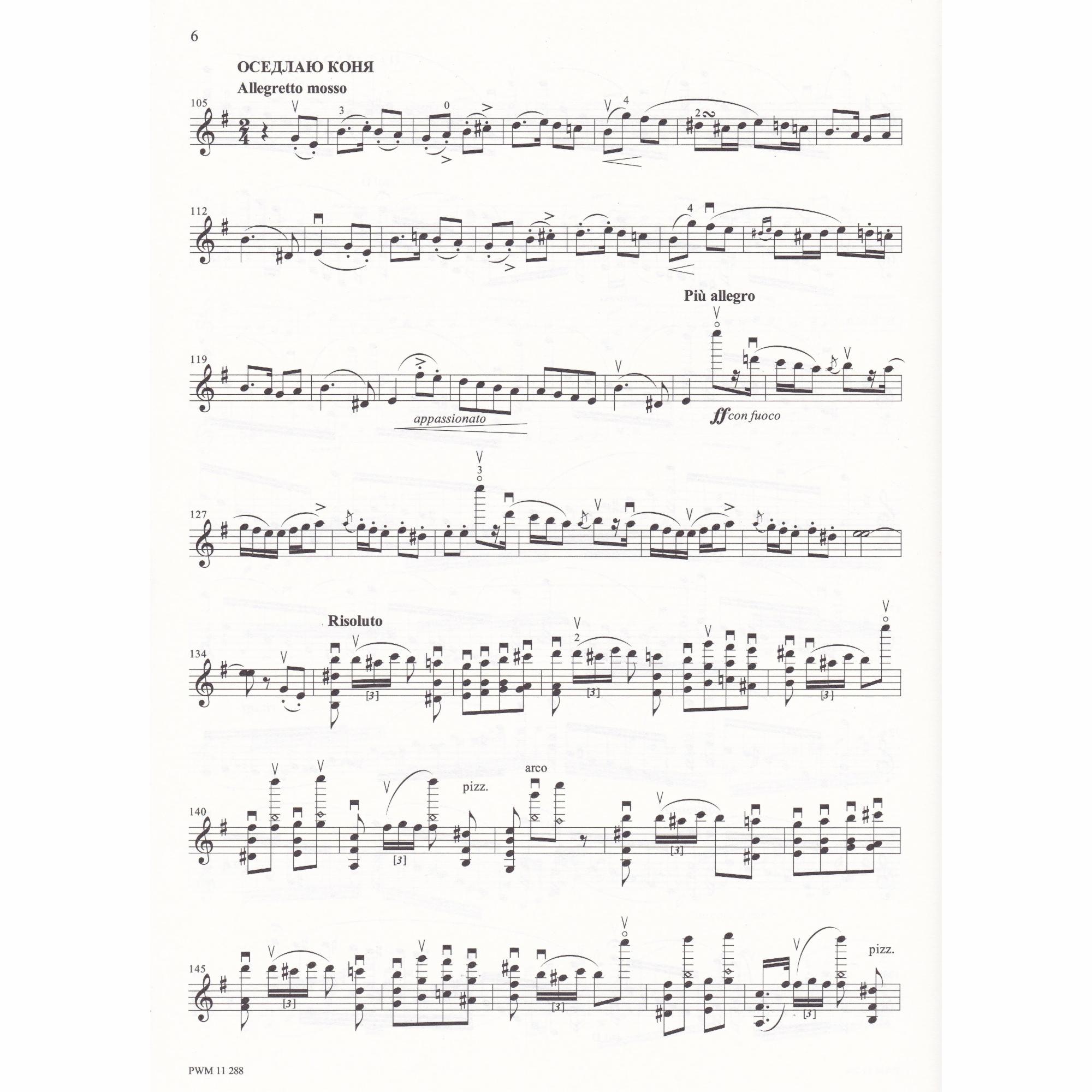 Souvenir de Moscow for Violin and Piano, Op. 6
