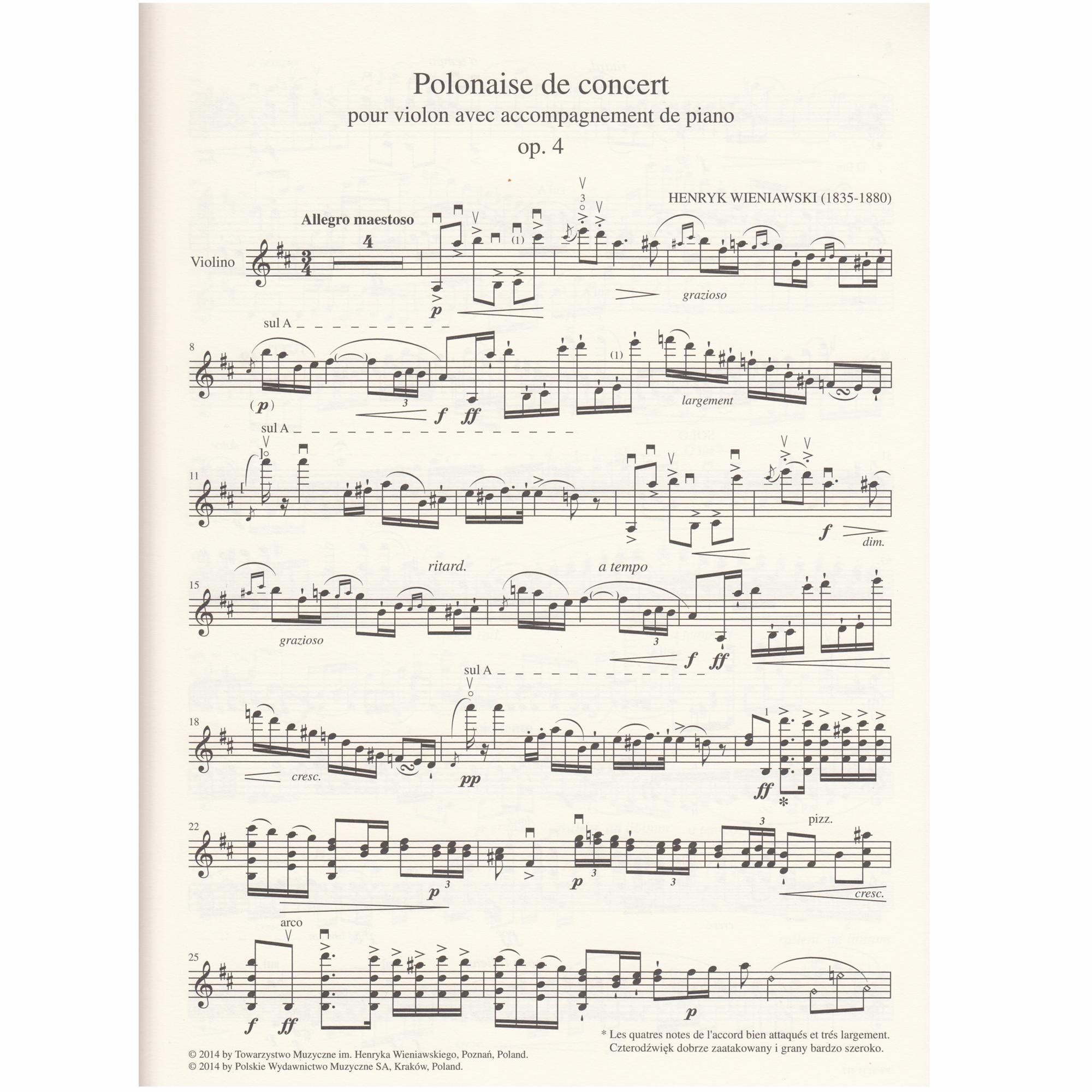 Polonaise de Concert in D Major, Op. 4