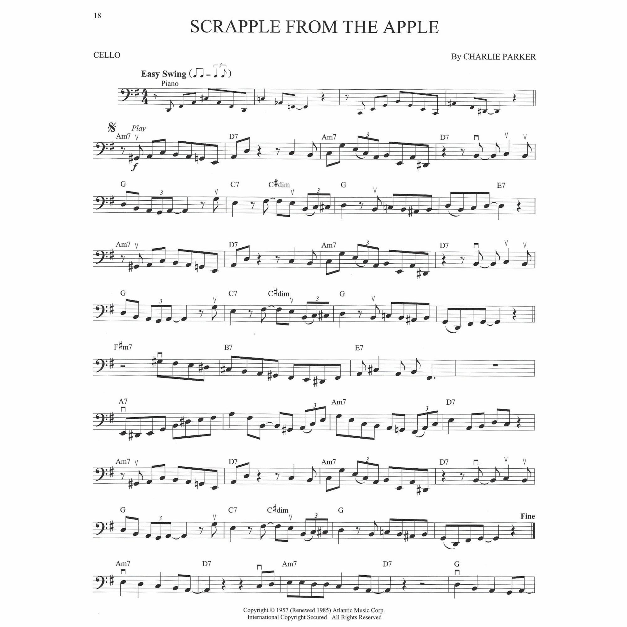 Sample: Cello (Pg. 18)