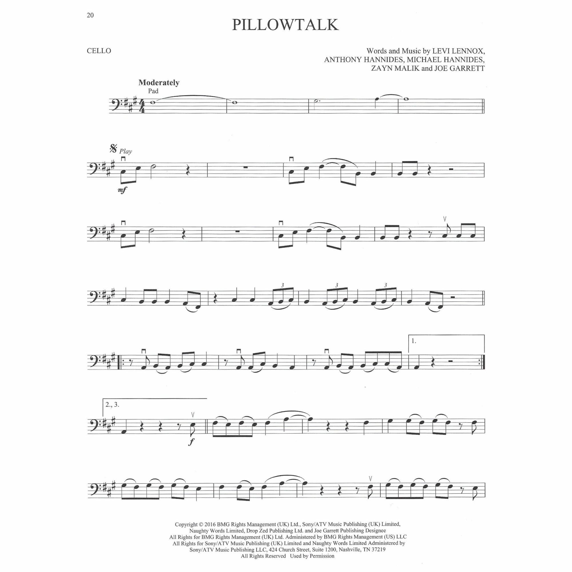 Sample: Cello (Pg. 20)