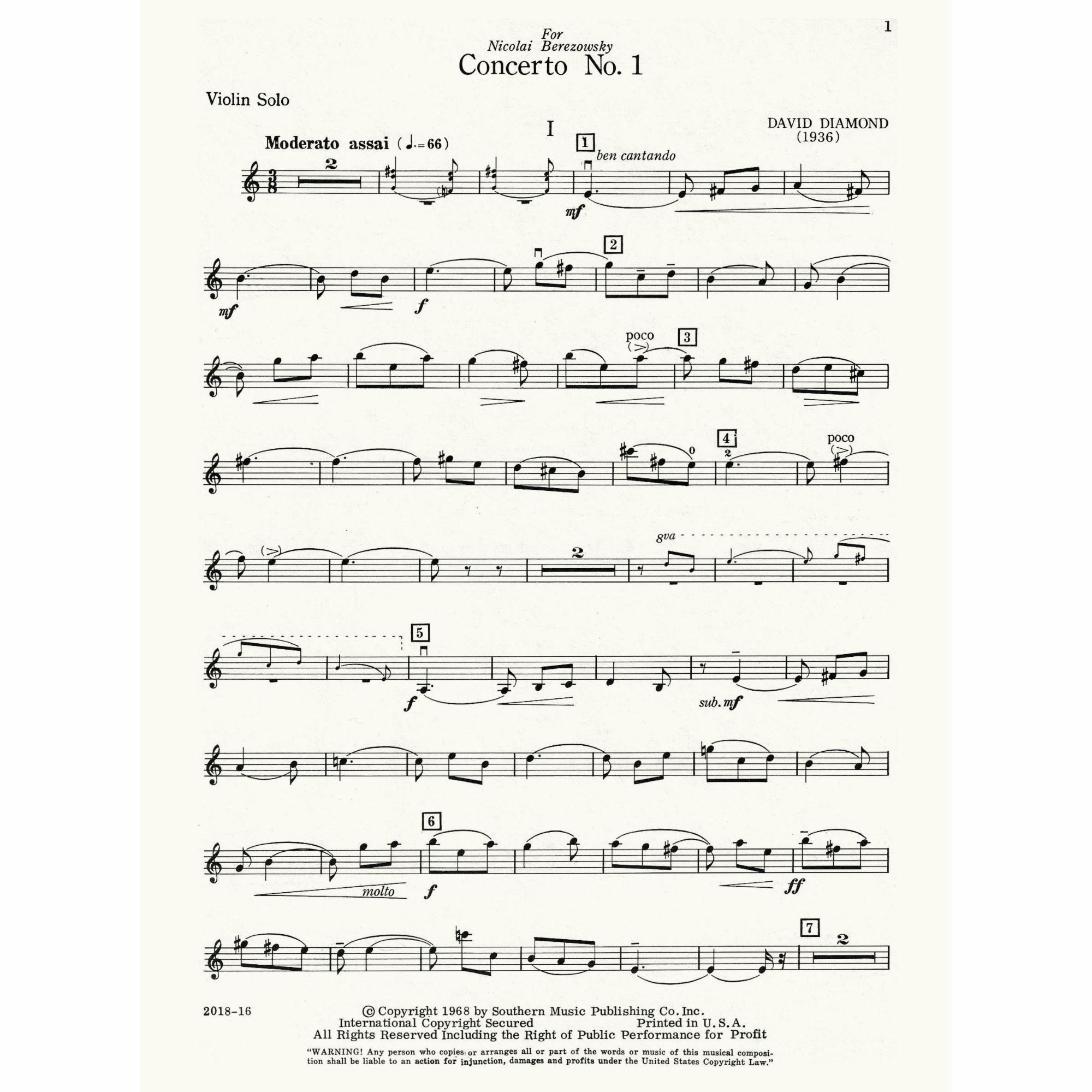 Sample: Violin Part