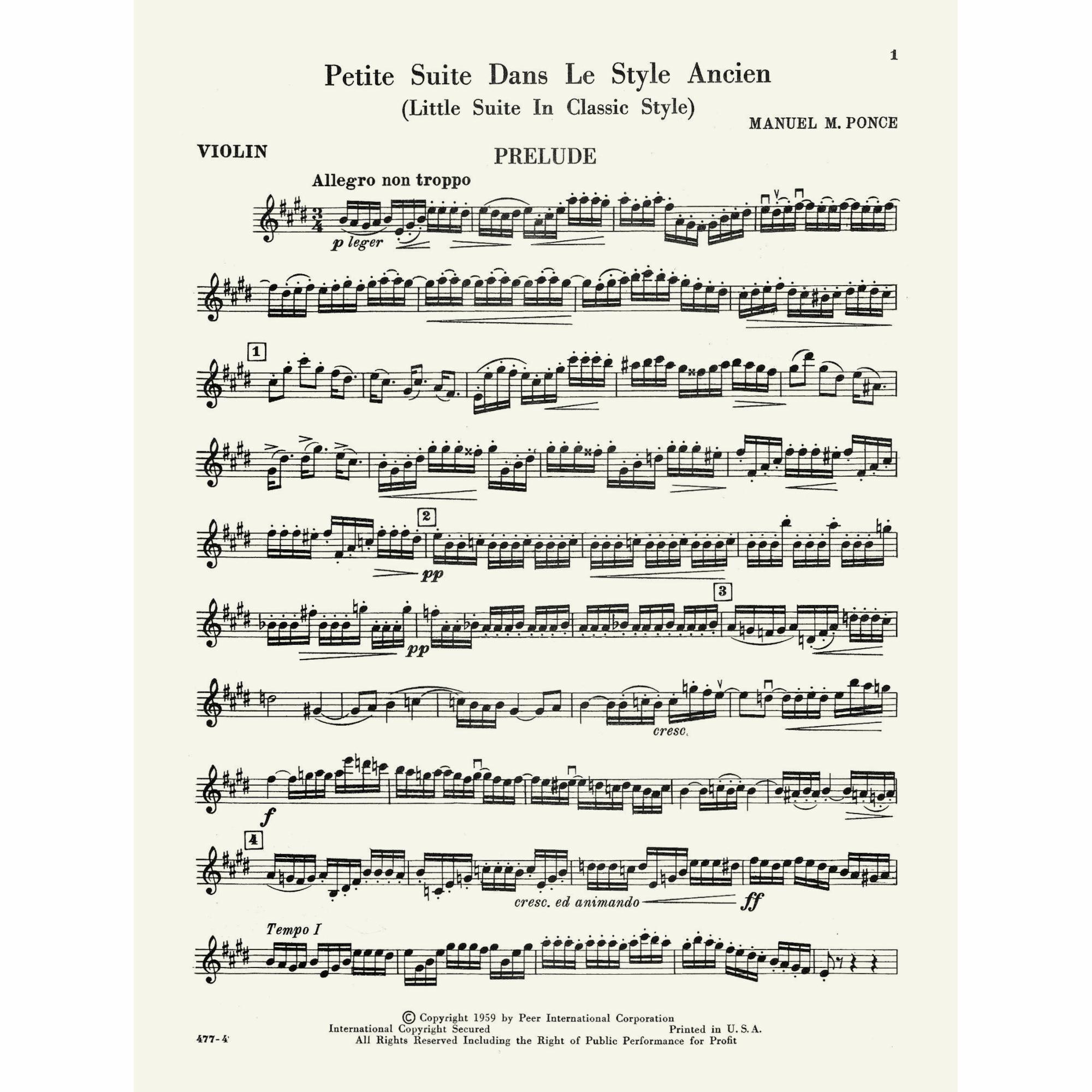 Sample: Violin (Pg. 1)