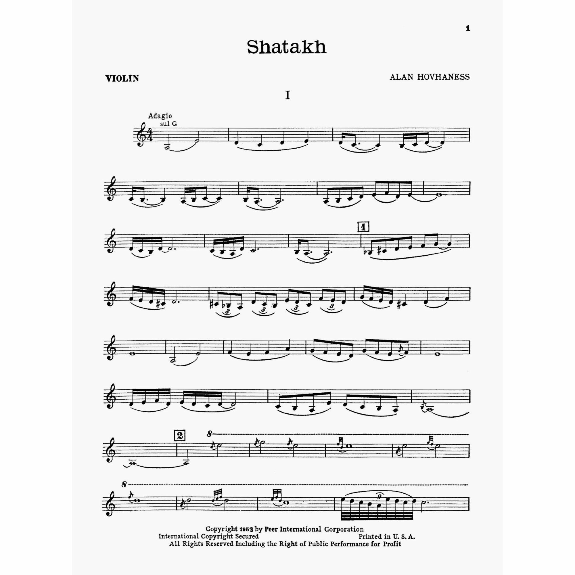 Sample: Violin Part