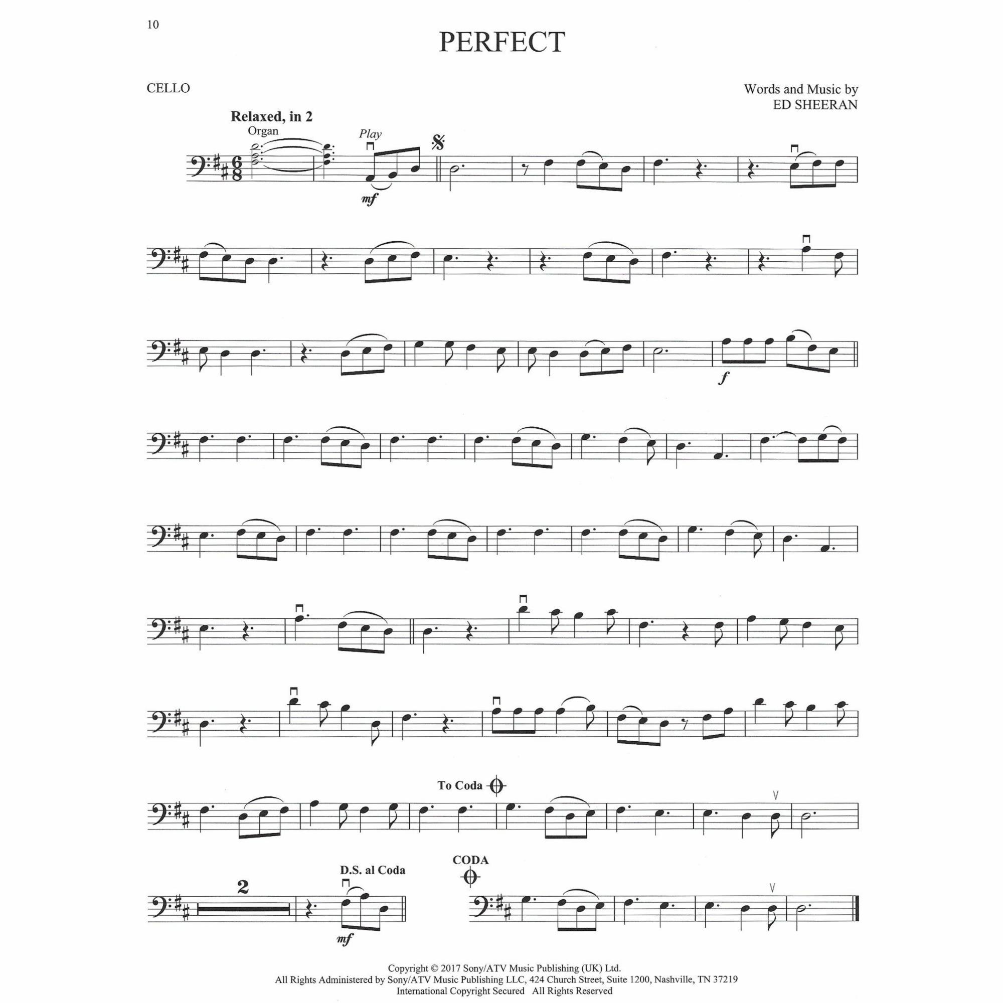 Sample: Cello (Pg. 10)