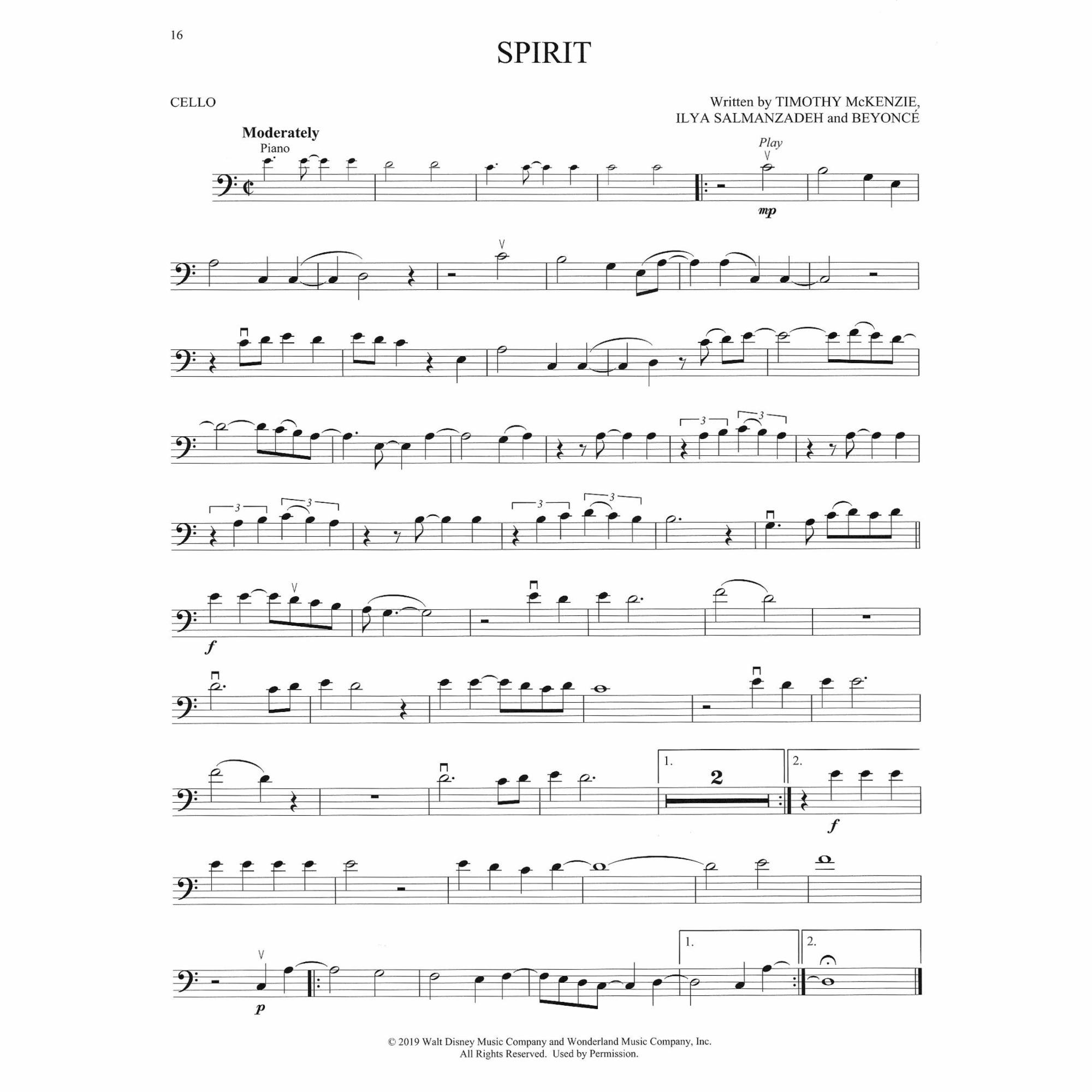 Sample: Cello (Pg. 16)