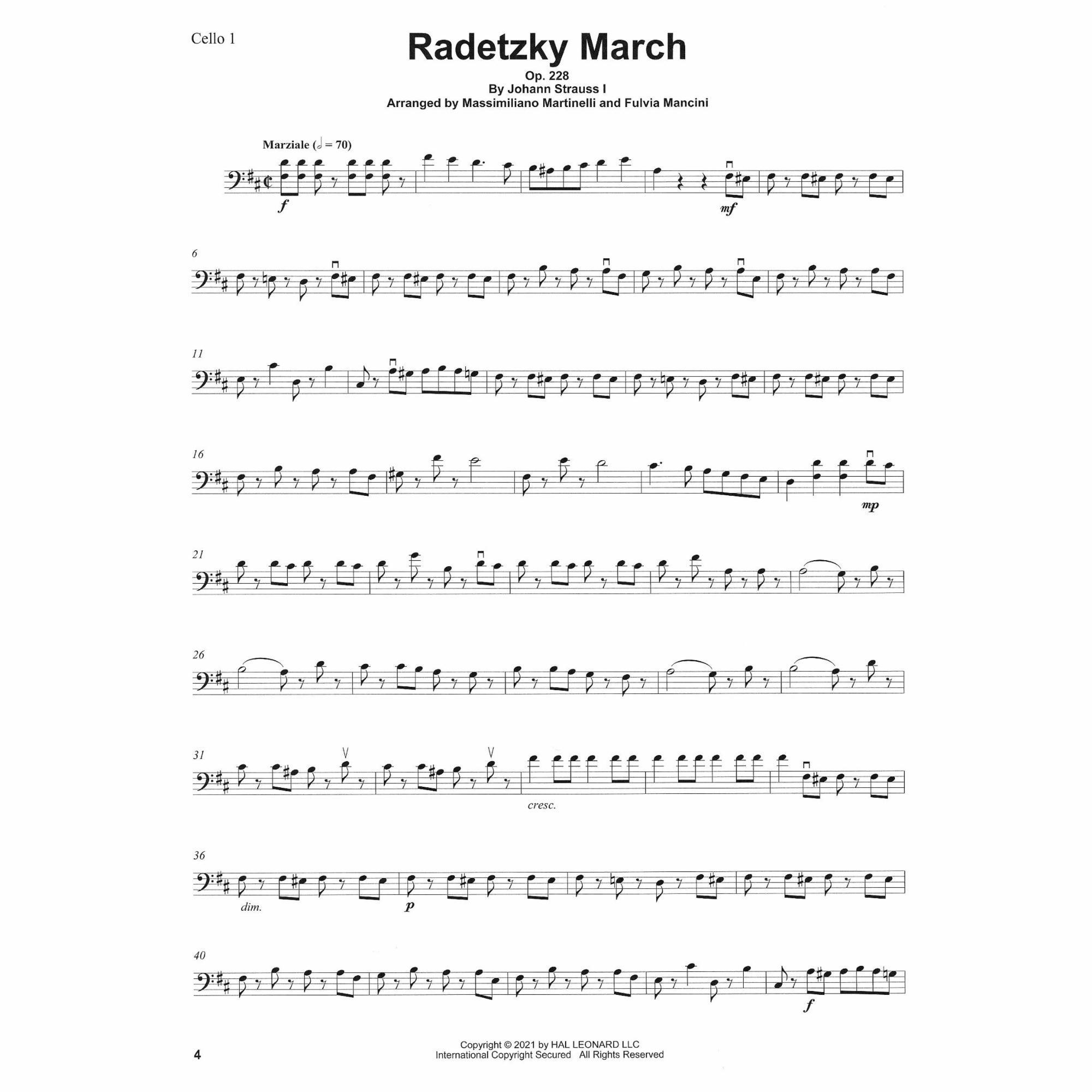 Sample: Cello I (Pg. 4)