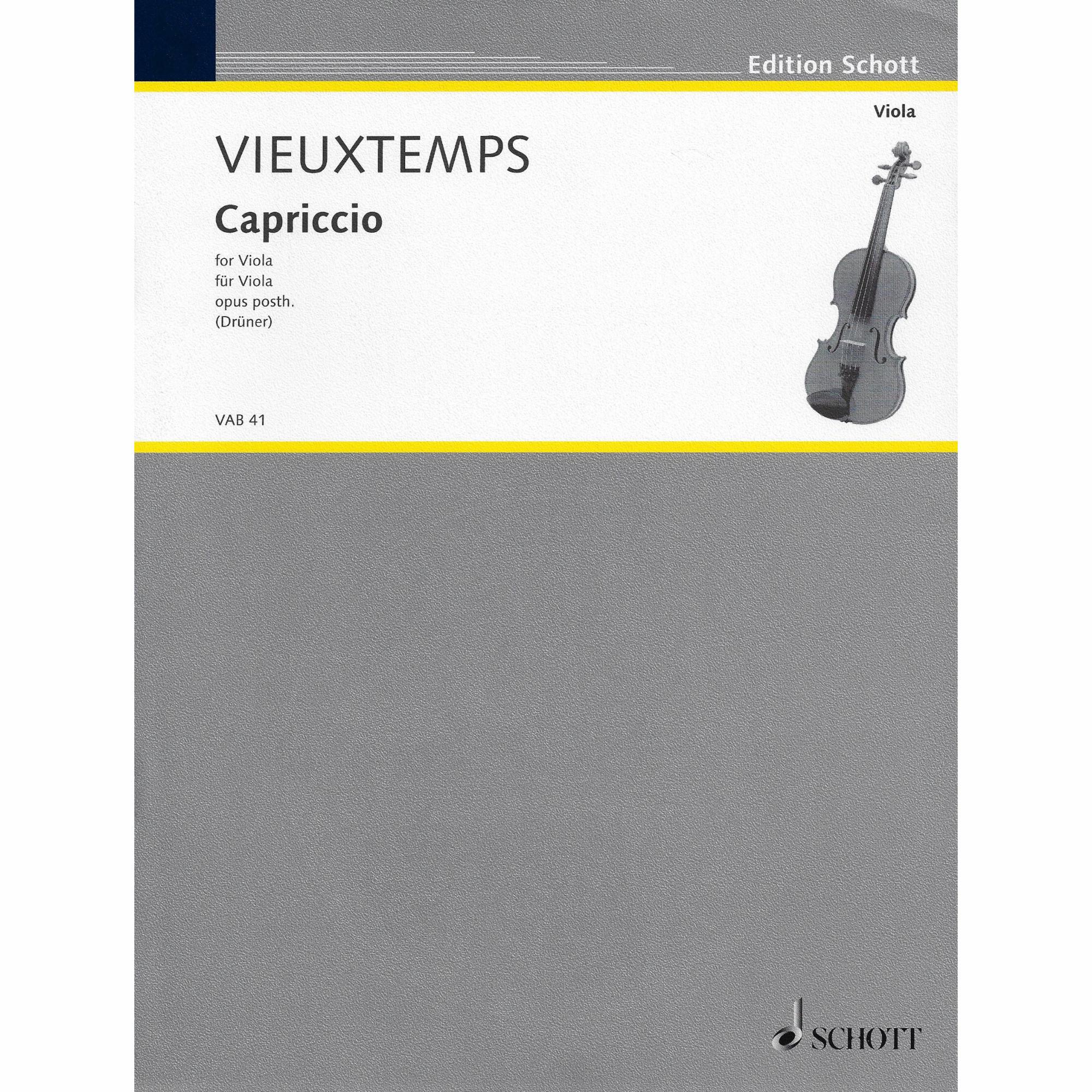 Vieuxtemps -- Capriccio, Op. post. for Solo Viola