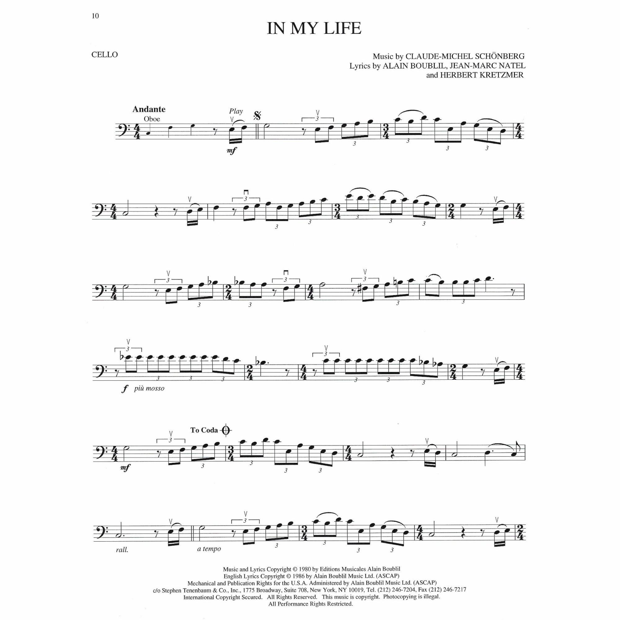 Sample: Cello (Pg. 10)