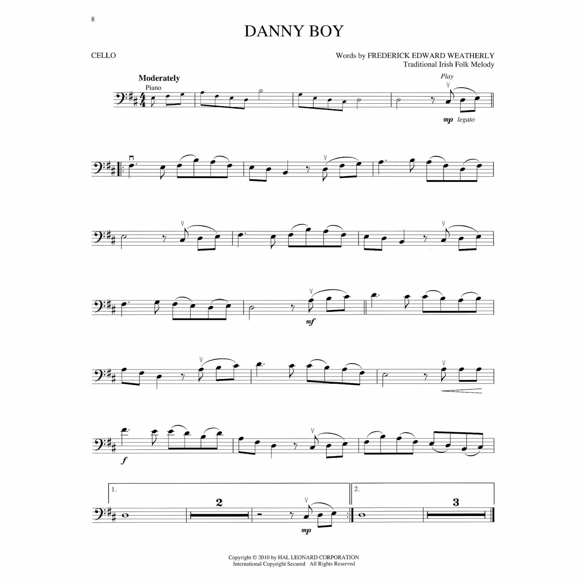 Sample: Cello (Pg. 8)