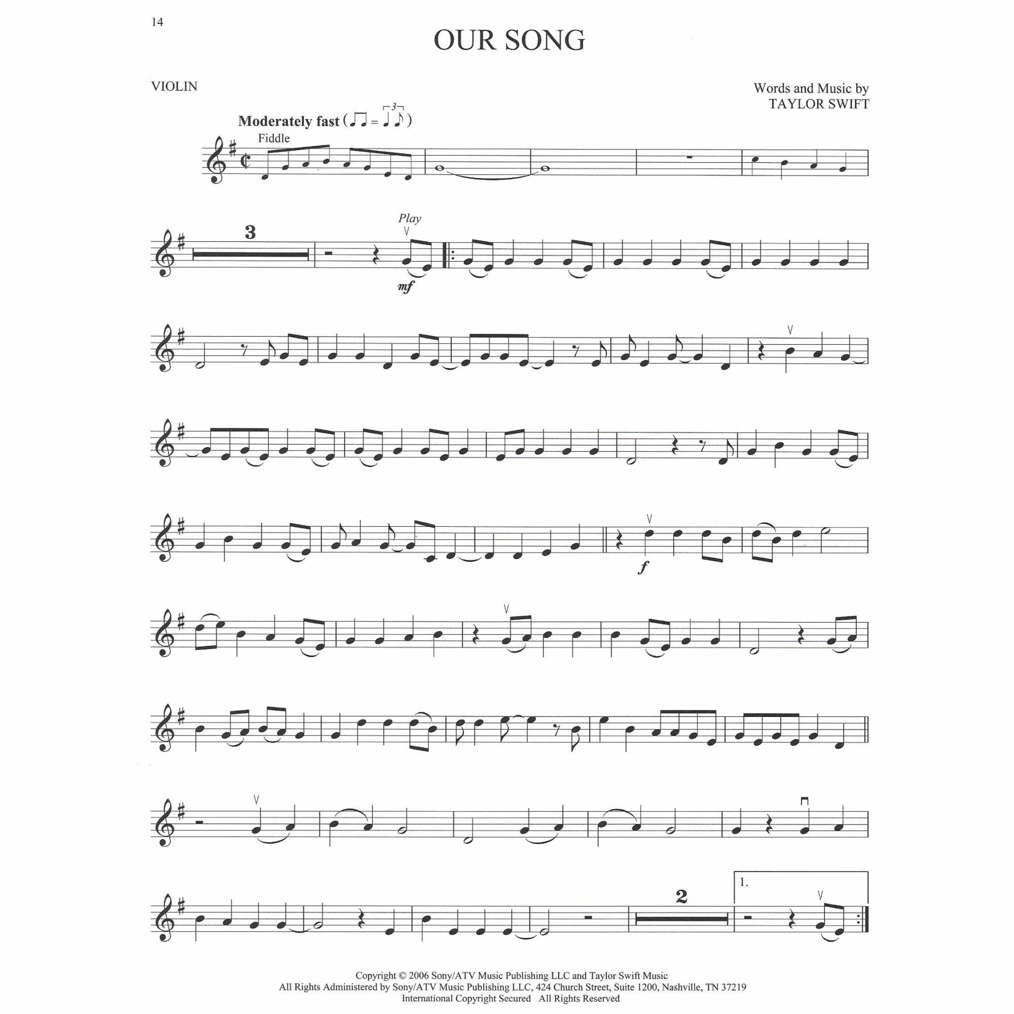 Sample: Violin (Pg. 14)