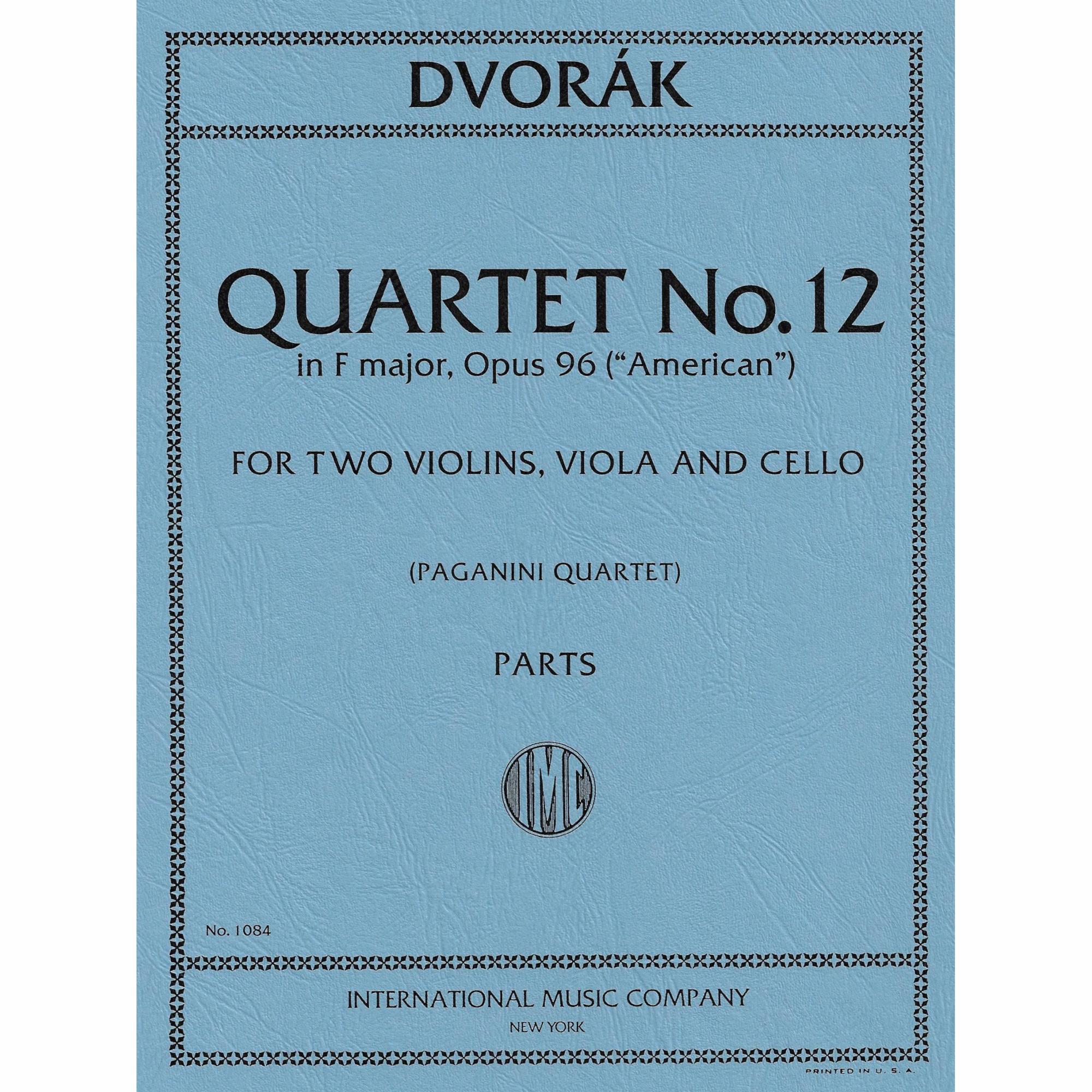 Dvorak -- String Quartet No. 12 in F Major, Op. 96 (American)