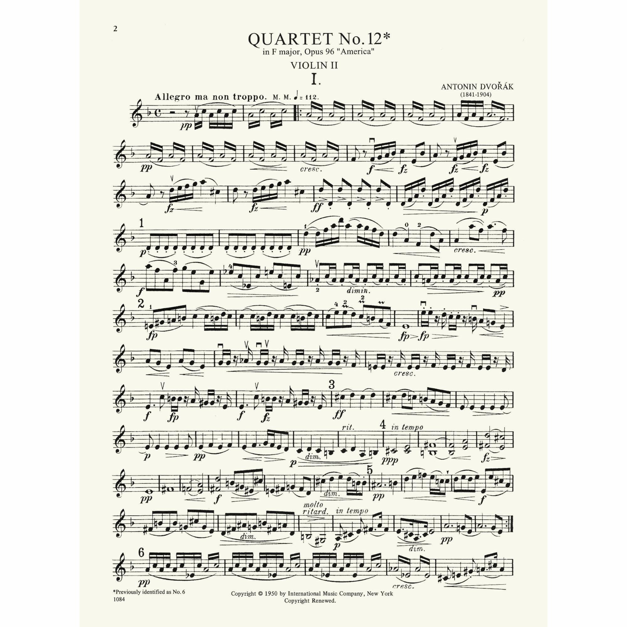 Sample: Violin II (Pg. 2)