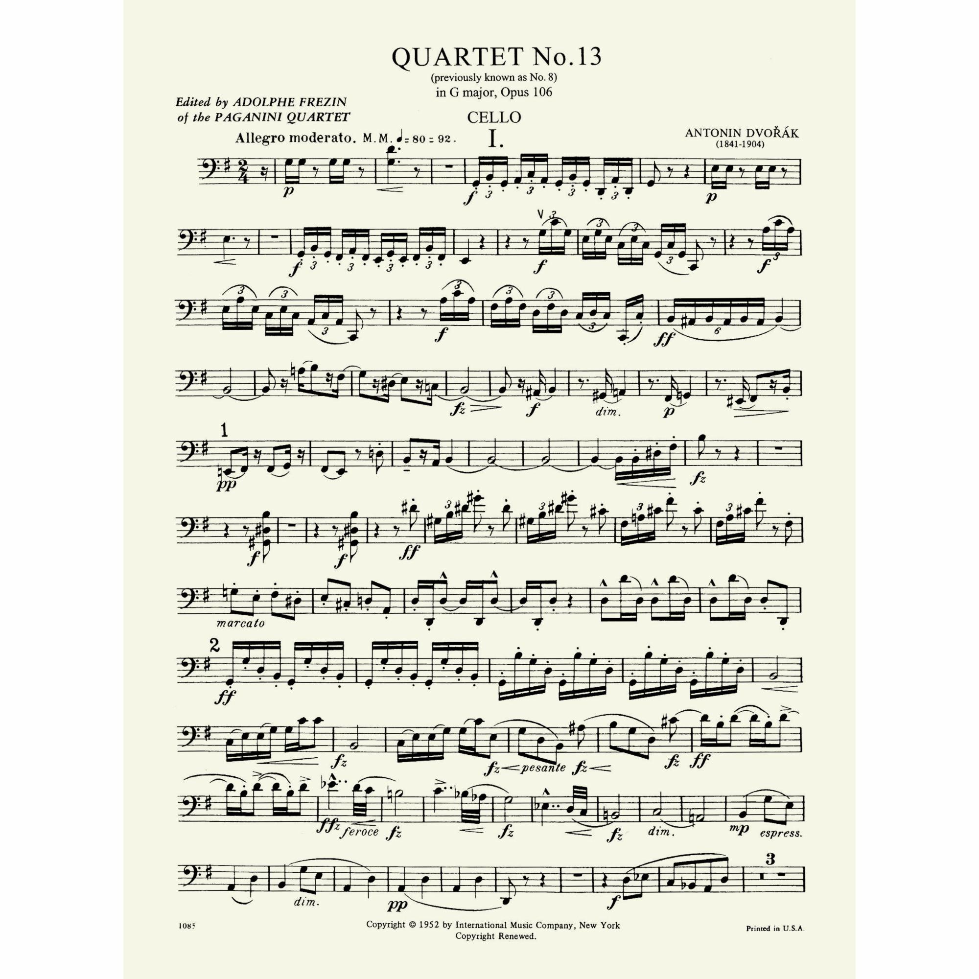 Sample: Cello (Pg. 1)