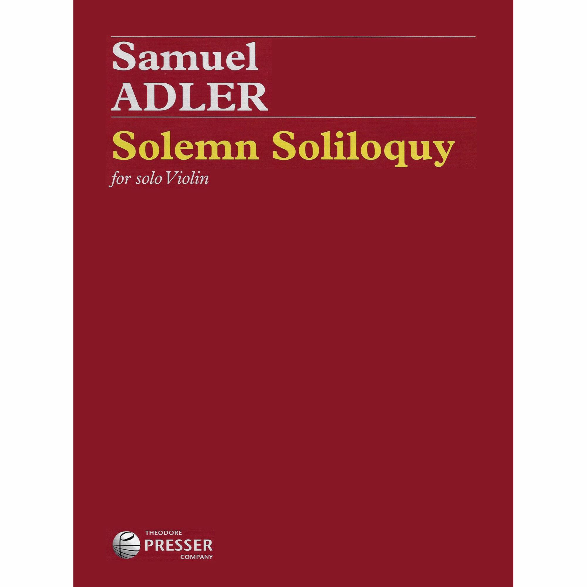 Solemn Soliloquy for Solo Violin