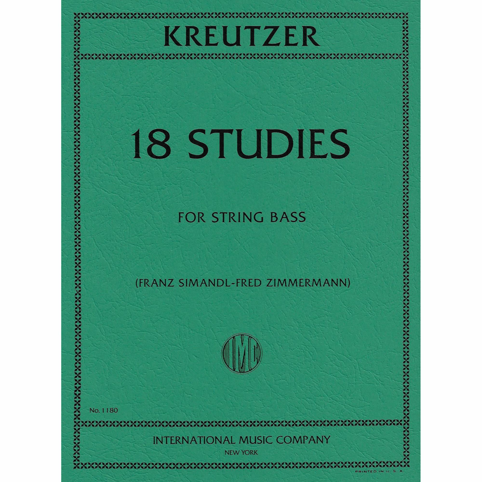 Kreutzer -- 18 Studies for Bass
