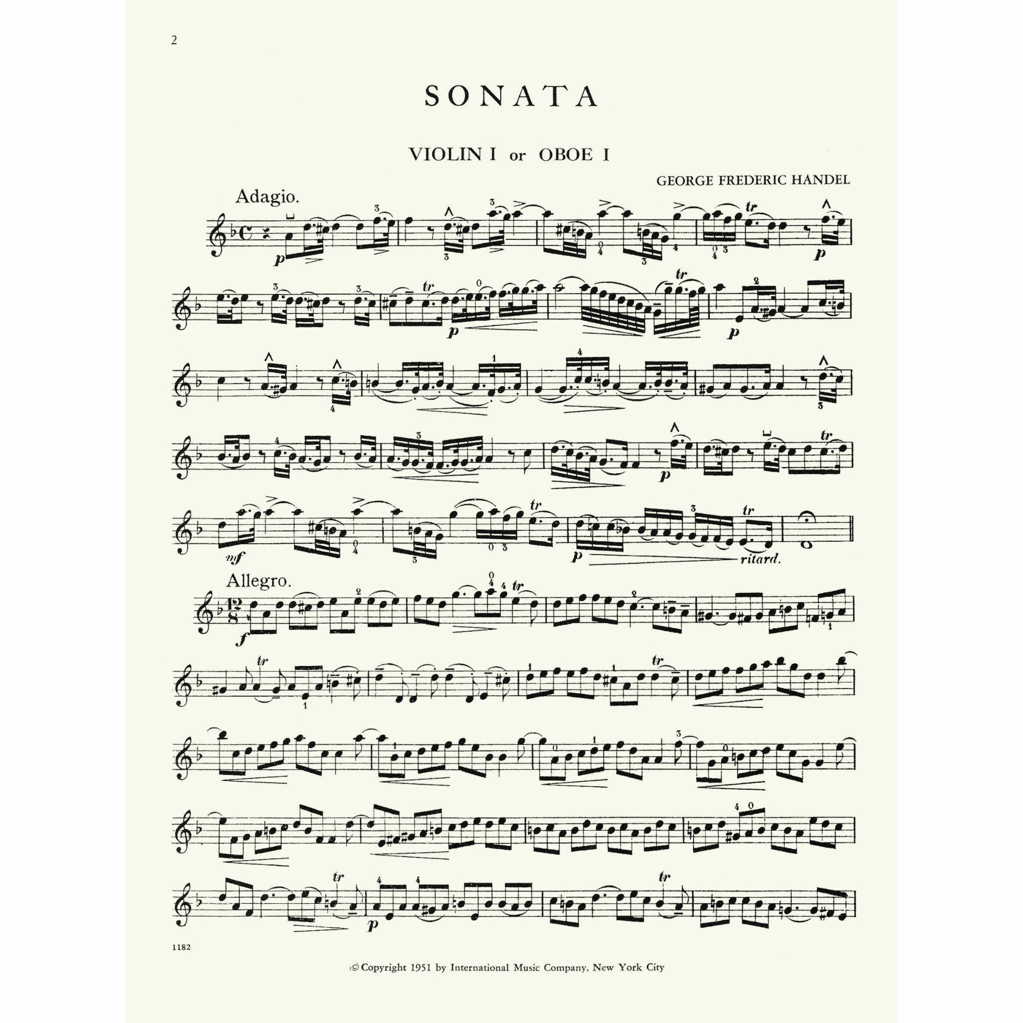 Sample: Violin I (Pg. 2)