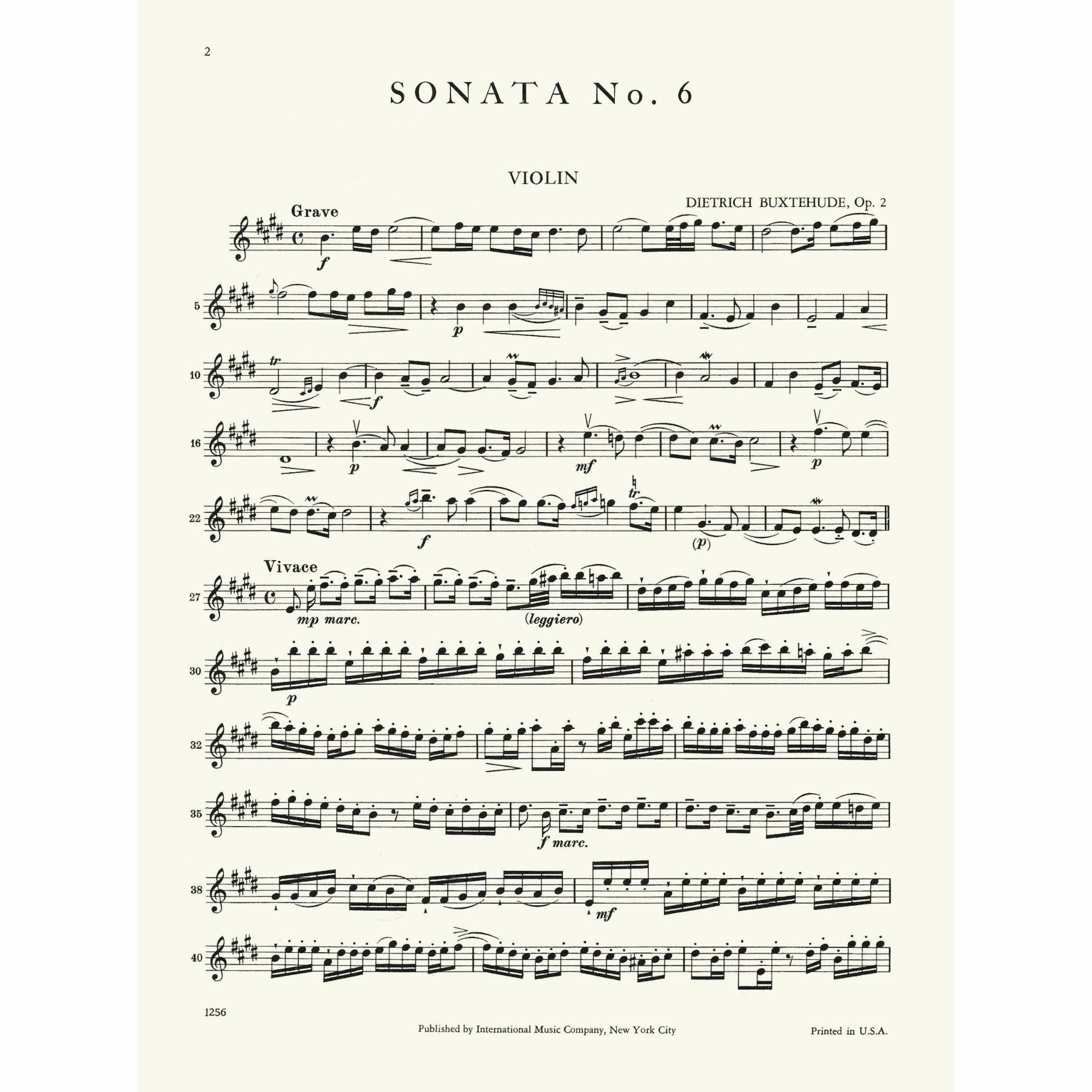 Sample: Violin (Pg. 1)