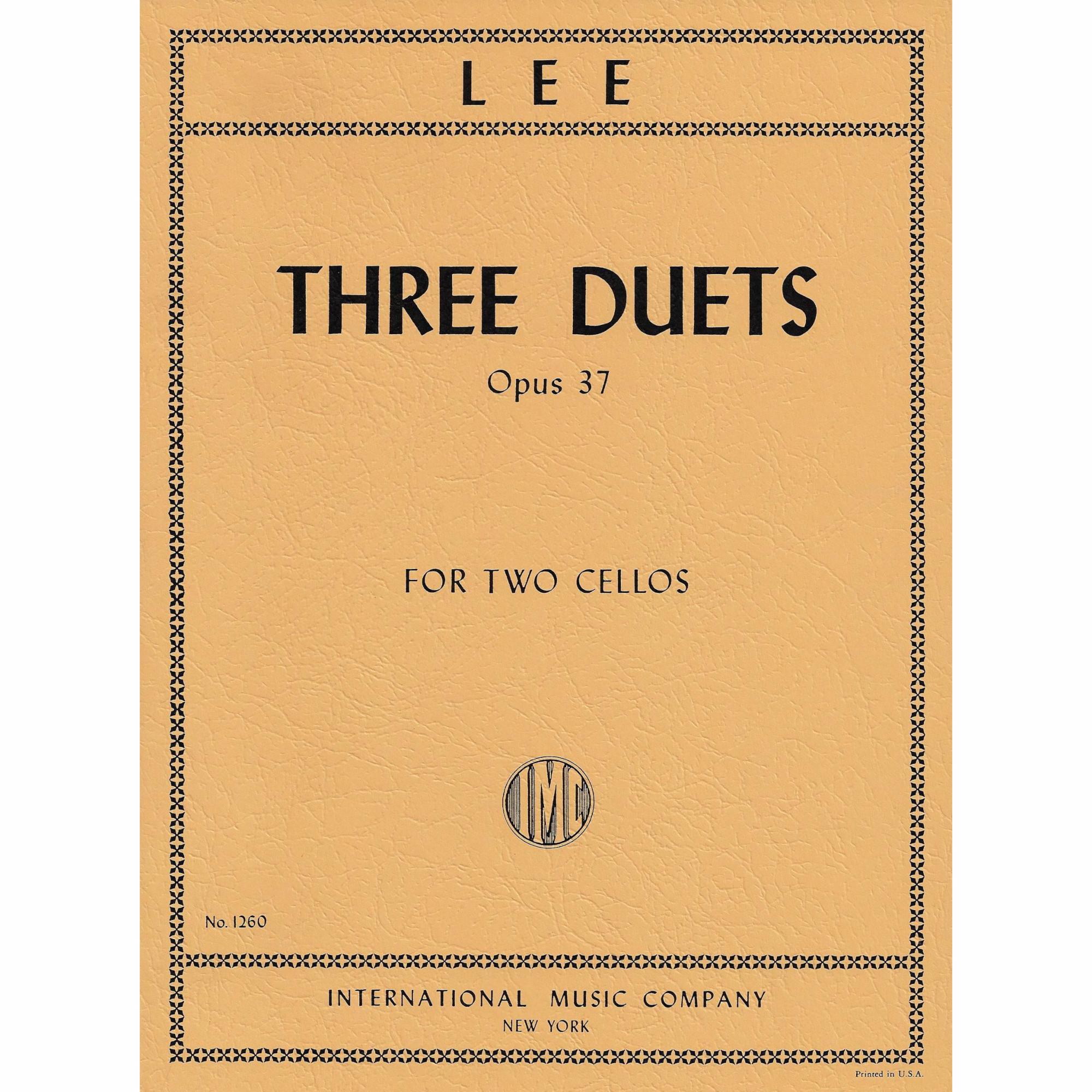Lee -- Three Duets, Op. 37 for Two Cellos