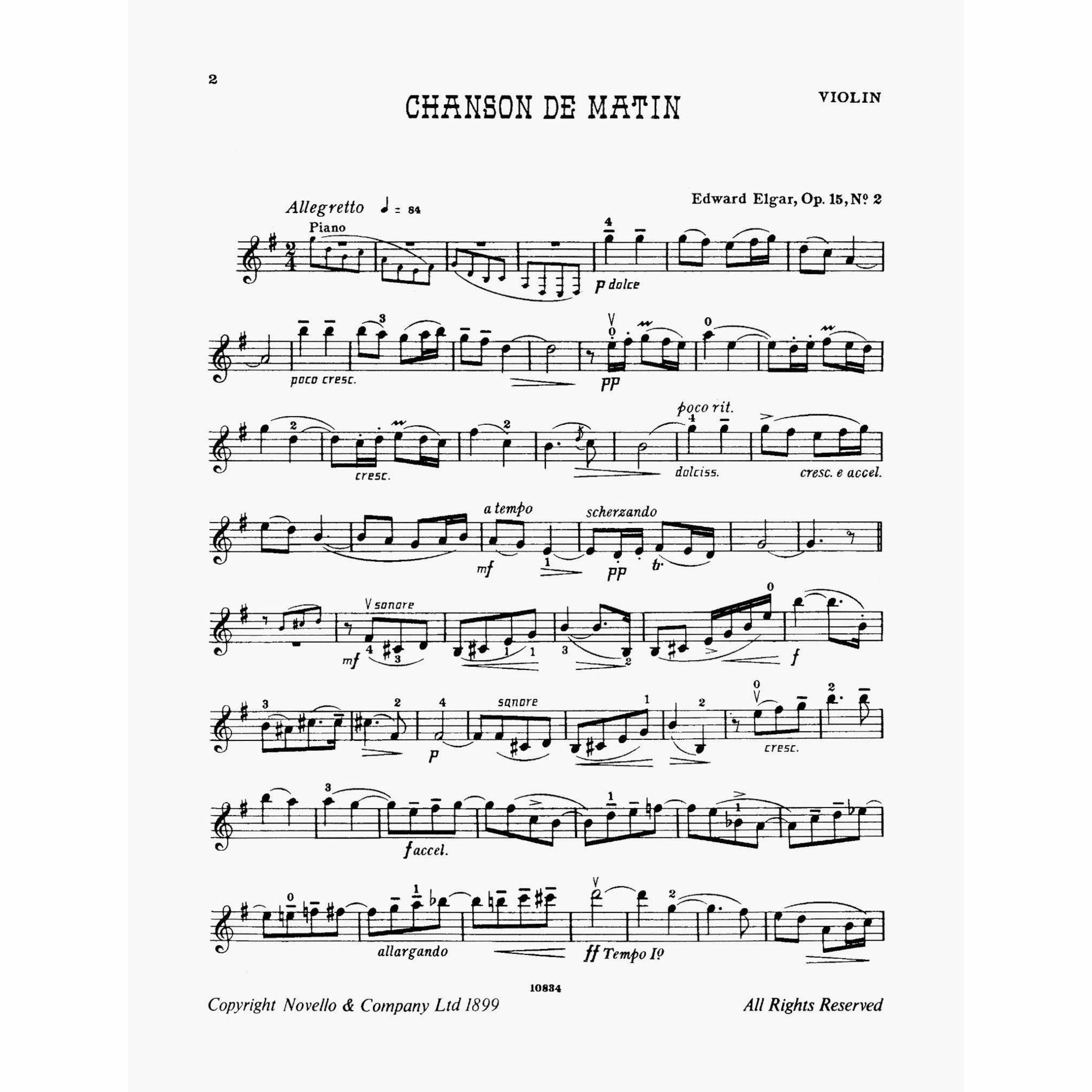 Sample: Violin Part