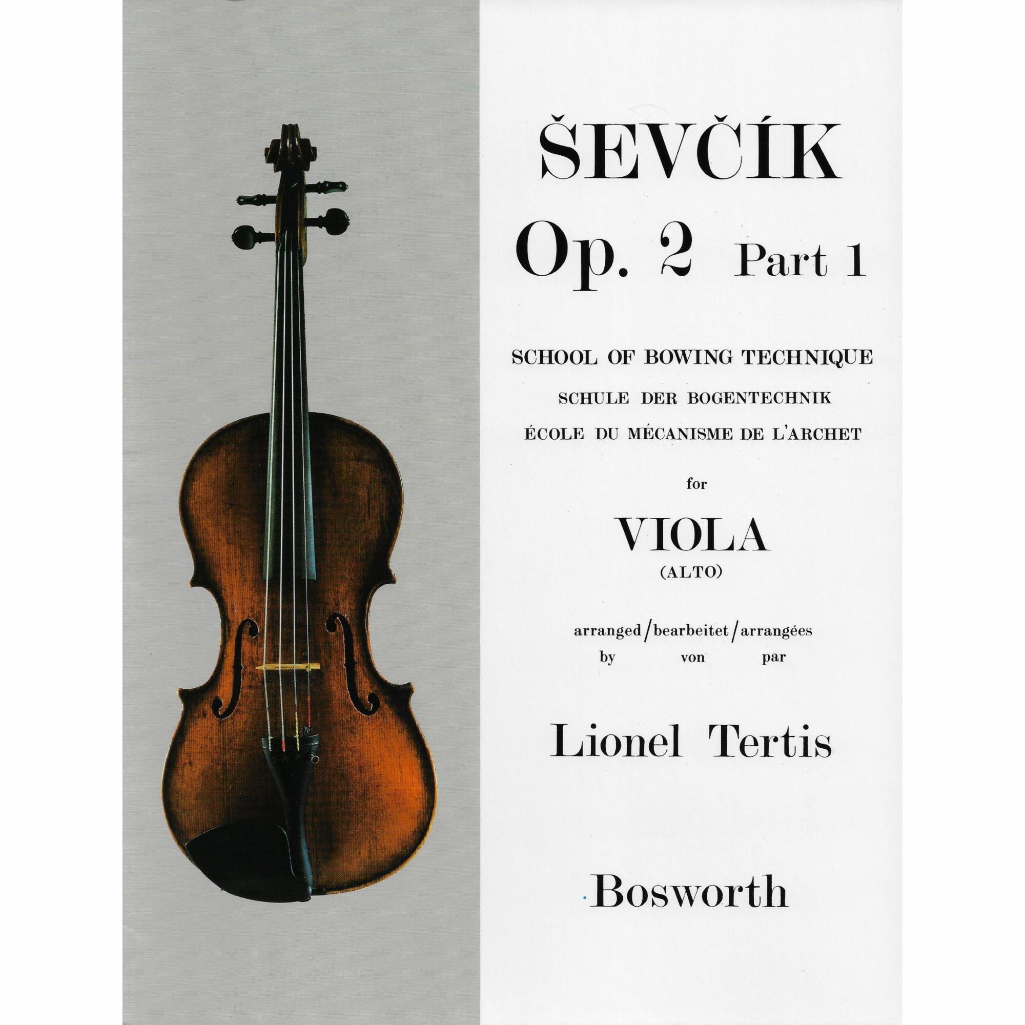 Sevcik -- School of Bowing Technique, Op. 2, Parts 1-3 for Viola