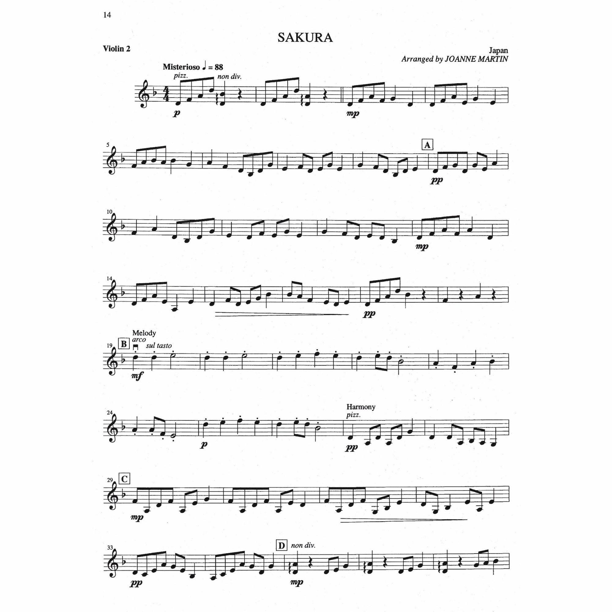 Sample: Second Violin (Pg. 14)