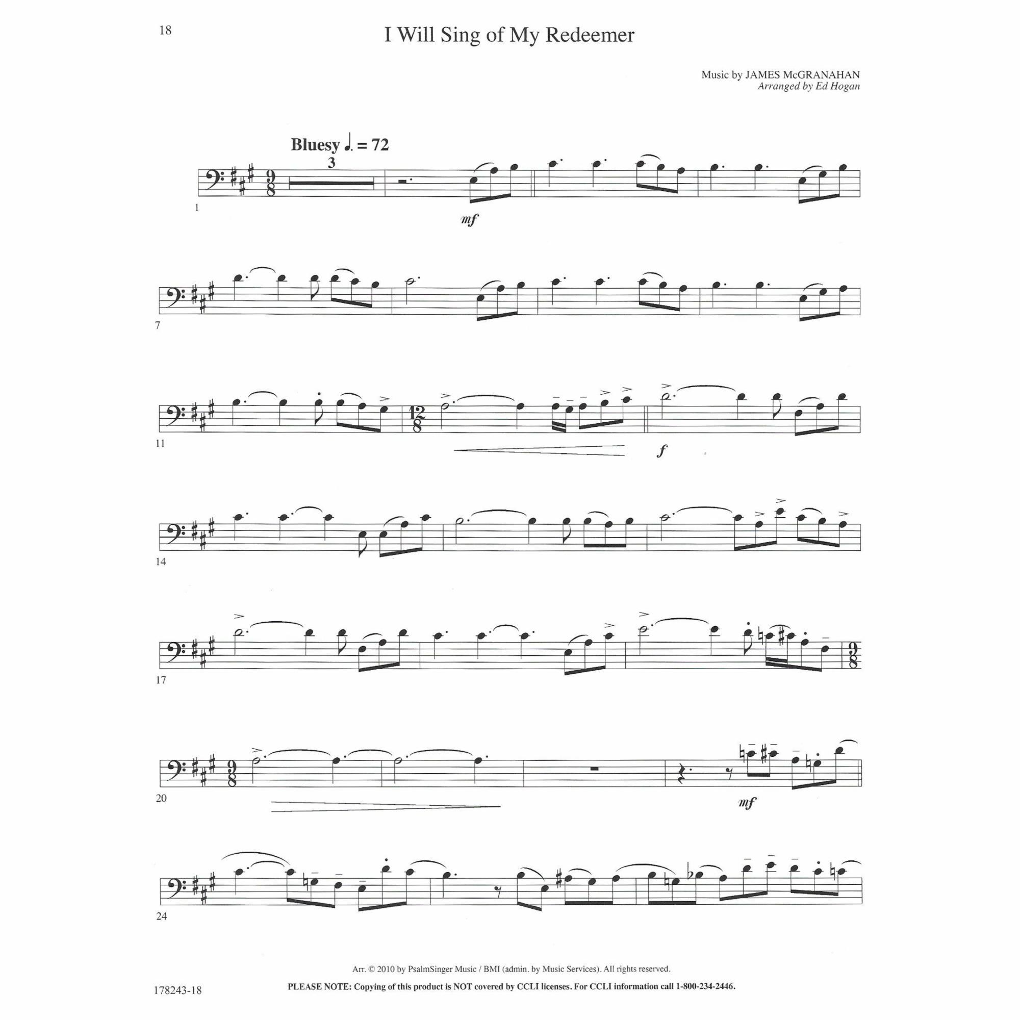 Sample: Cello (Pg. 18)