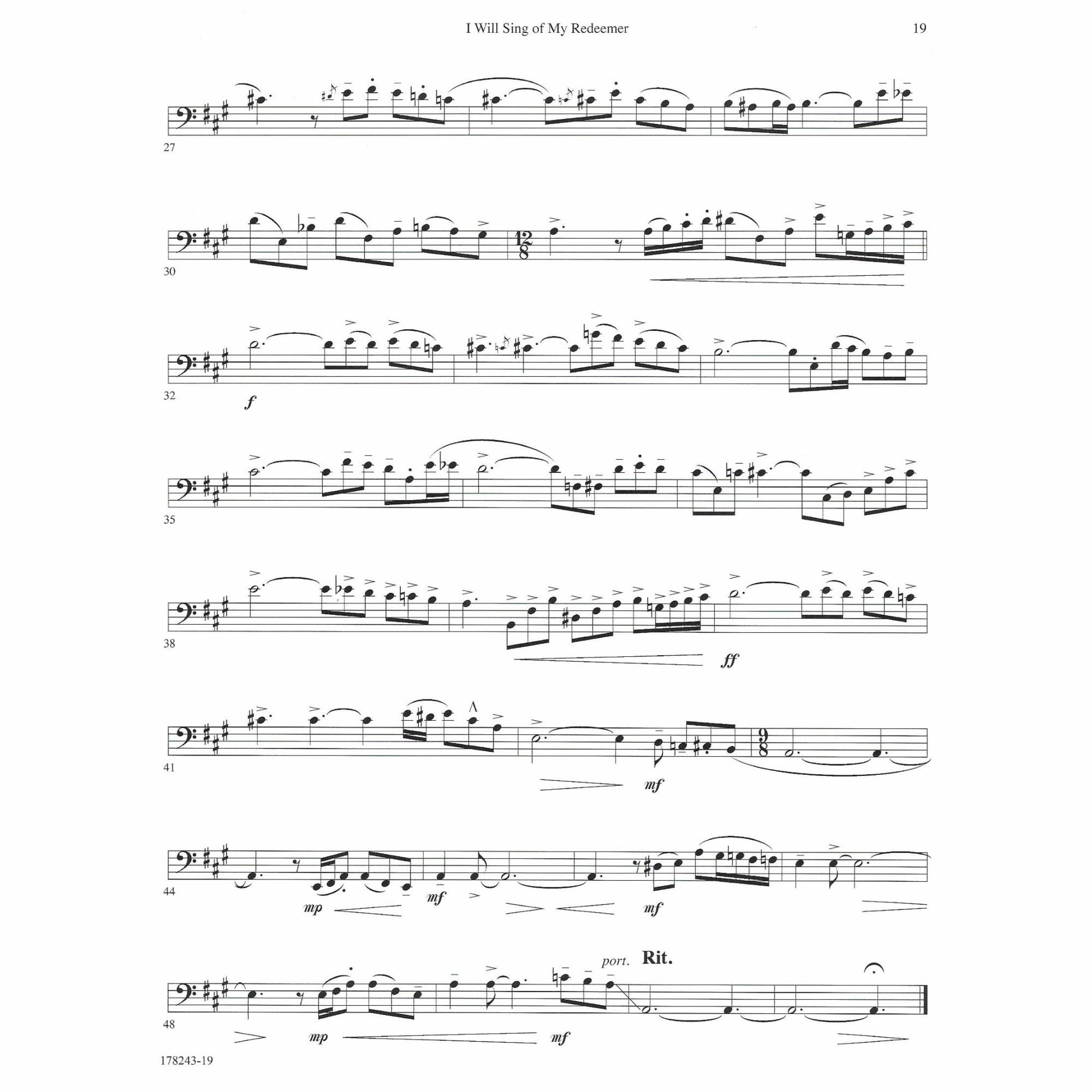 Sample: Cello (Pg. 19)