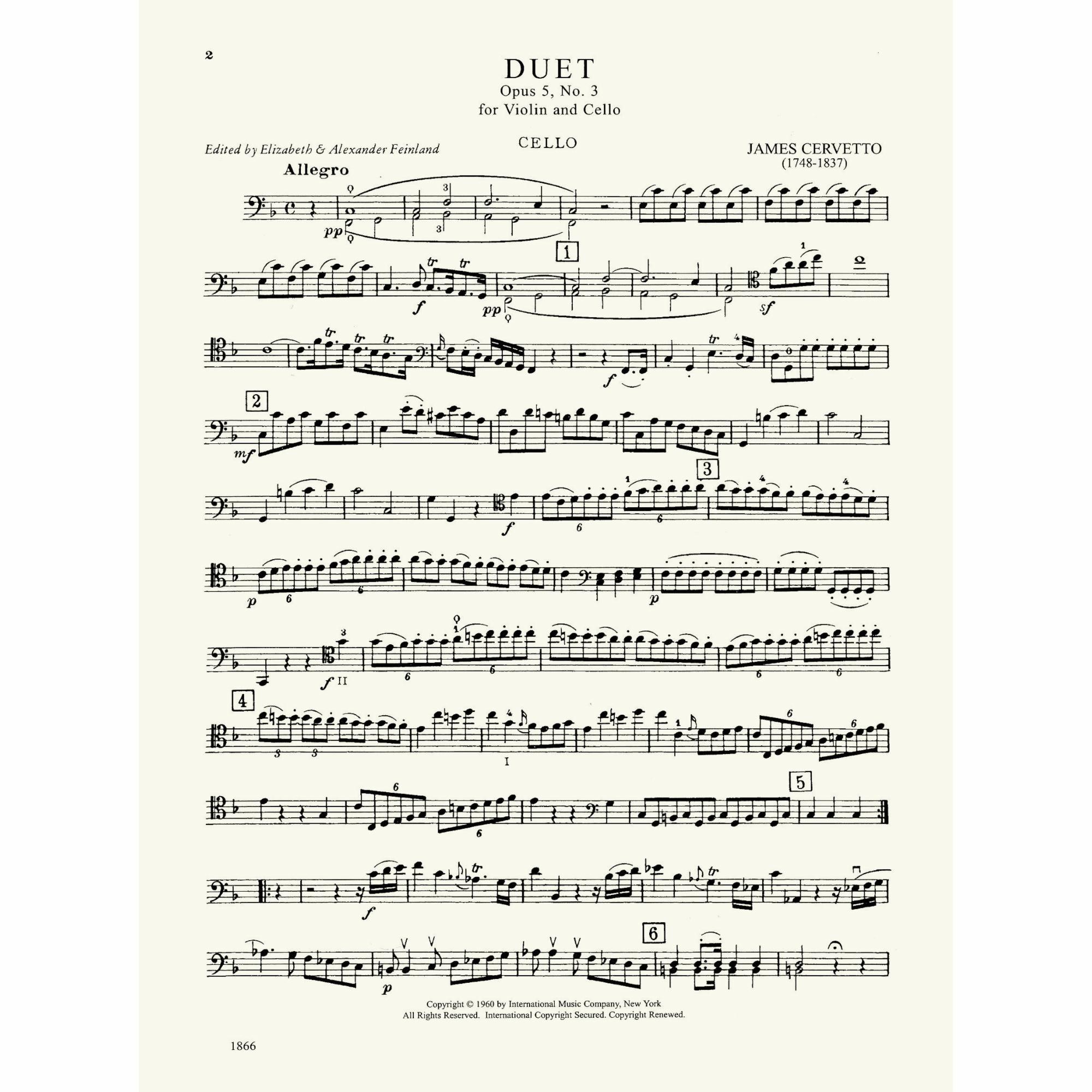 Sample: Cello (Pg. 2)