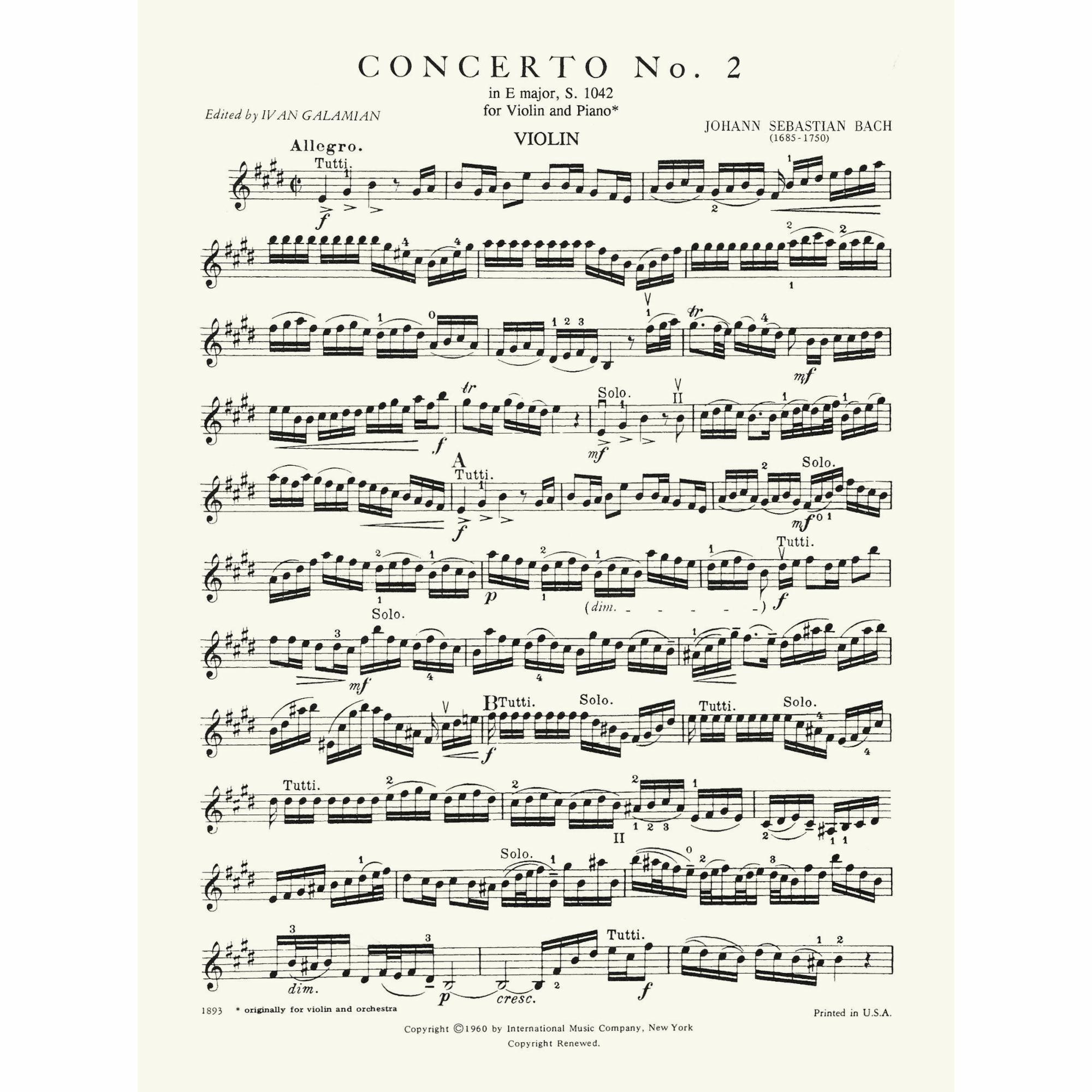 Sample: Violin (Pg. 1)