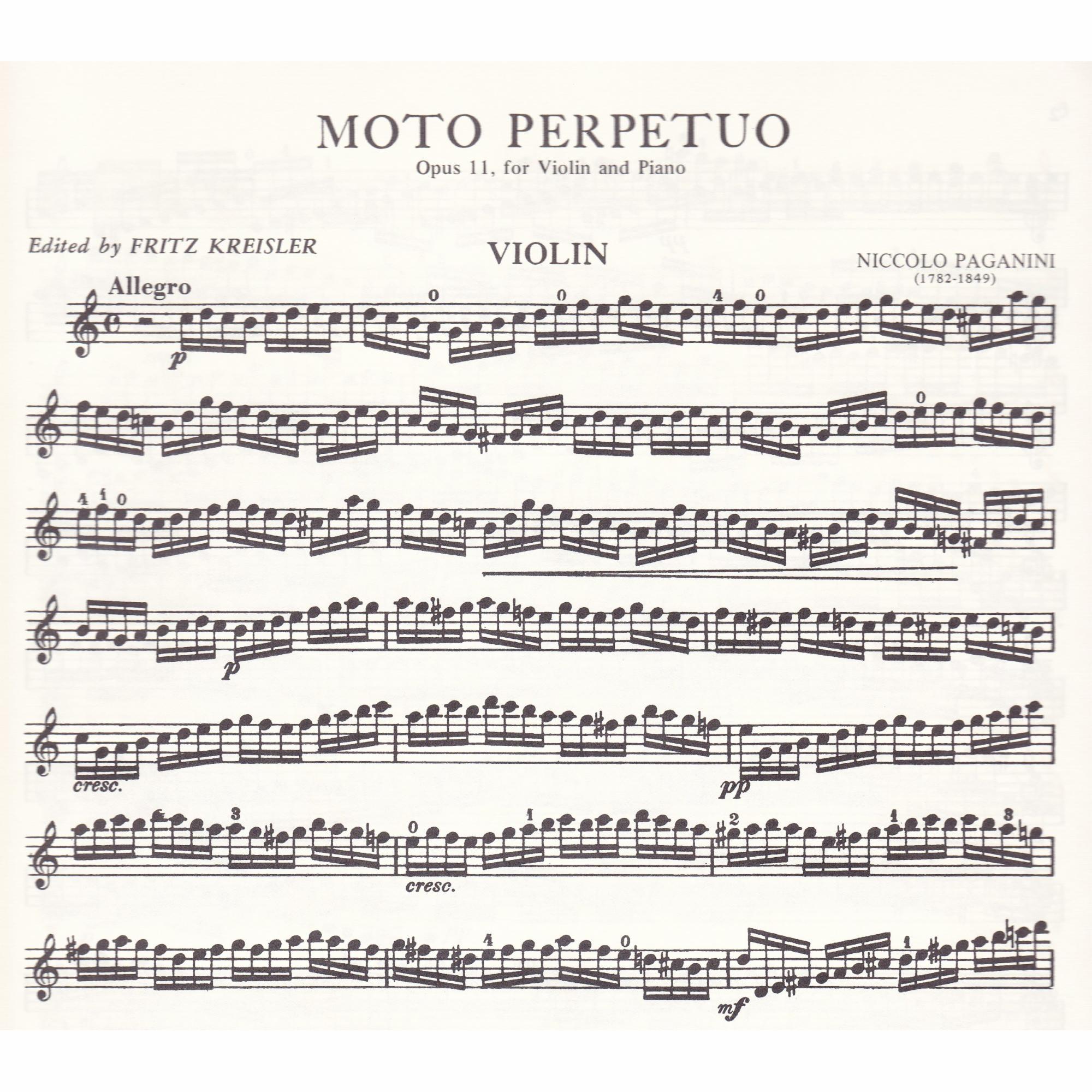 Sample: Violin Part