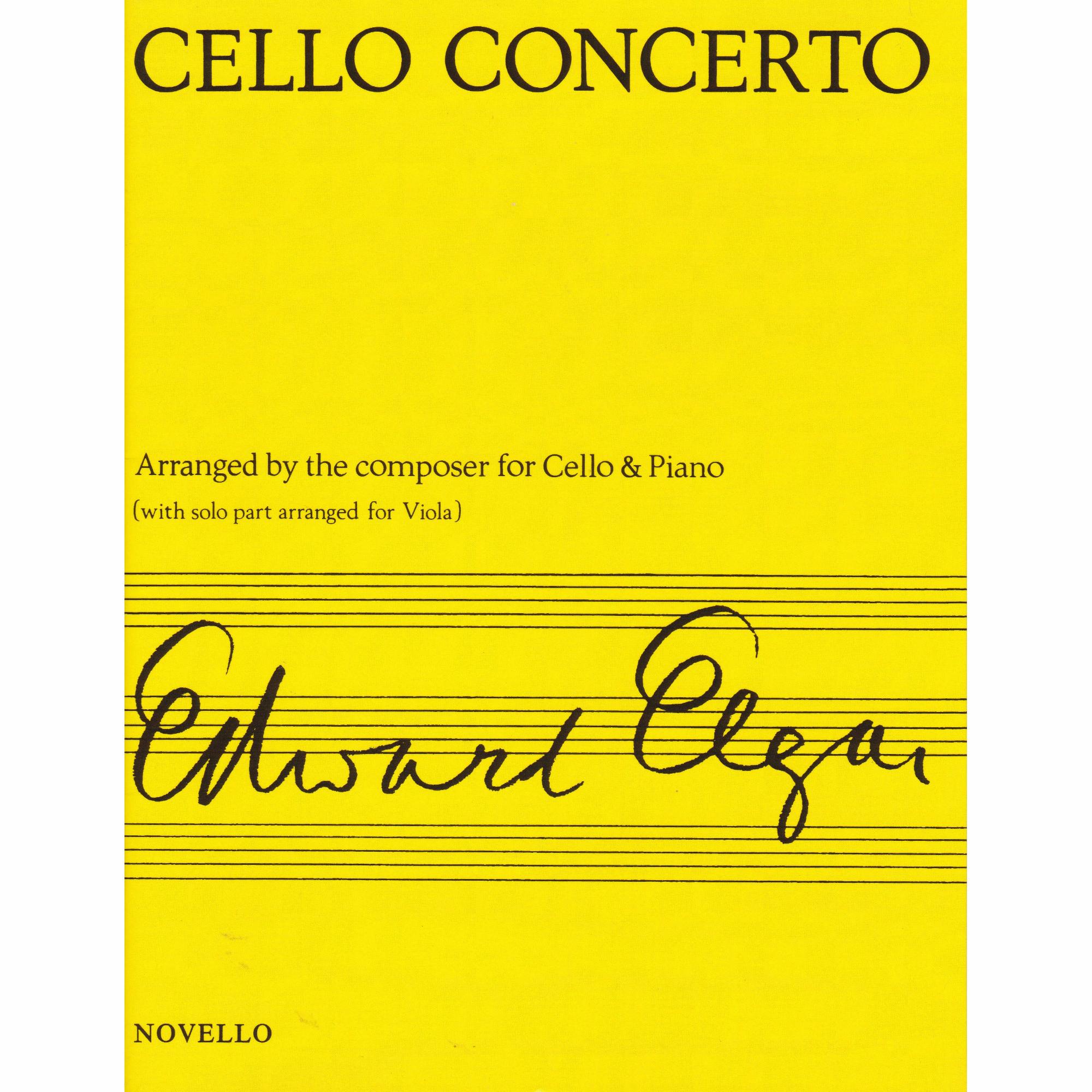 Elgar -- Cello Concerto for Viola and Piano