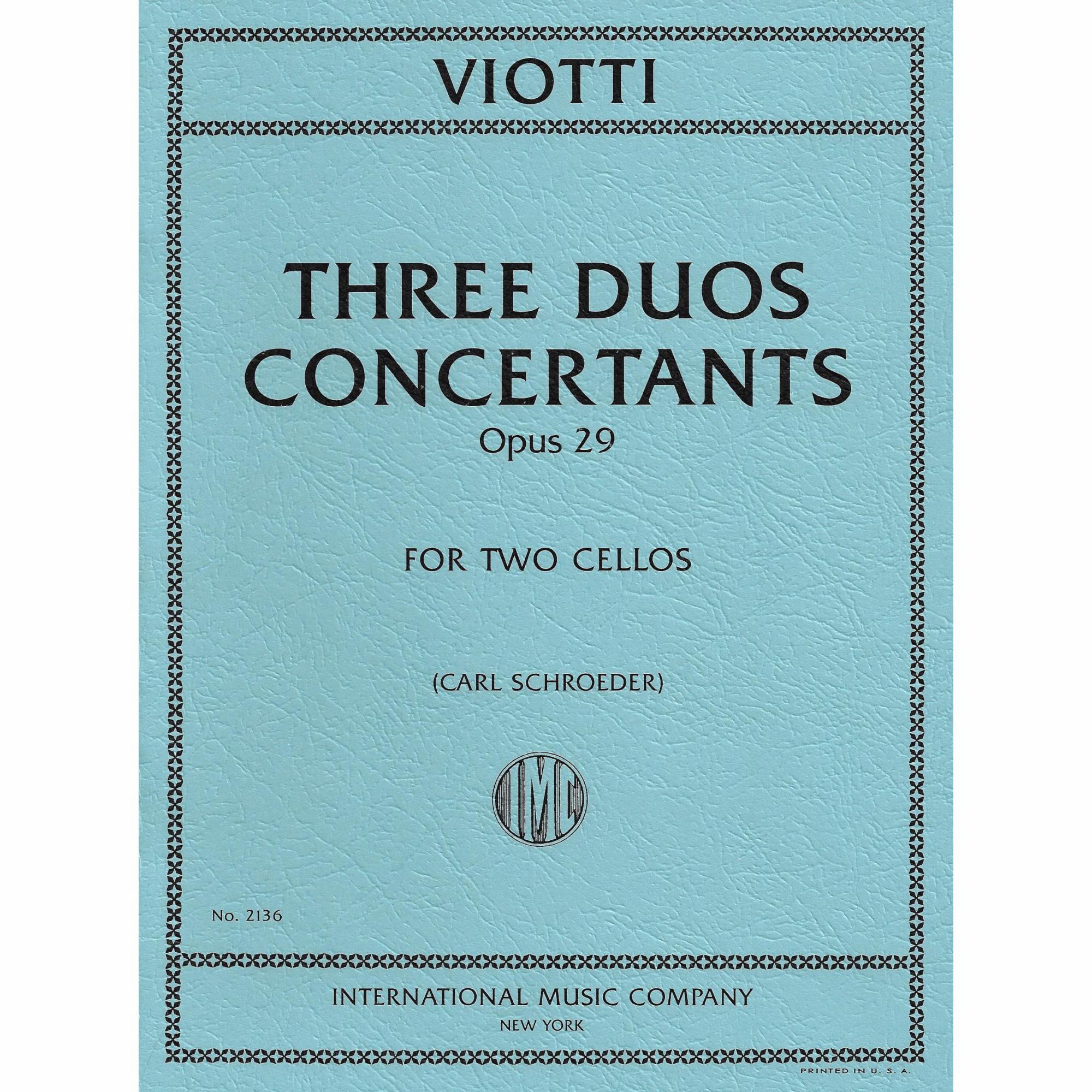 Viotti -- Three Duos Concertants, Op. 29 for Two Cellos