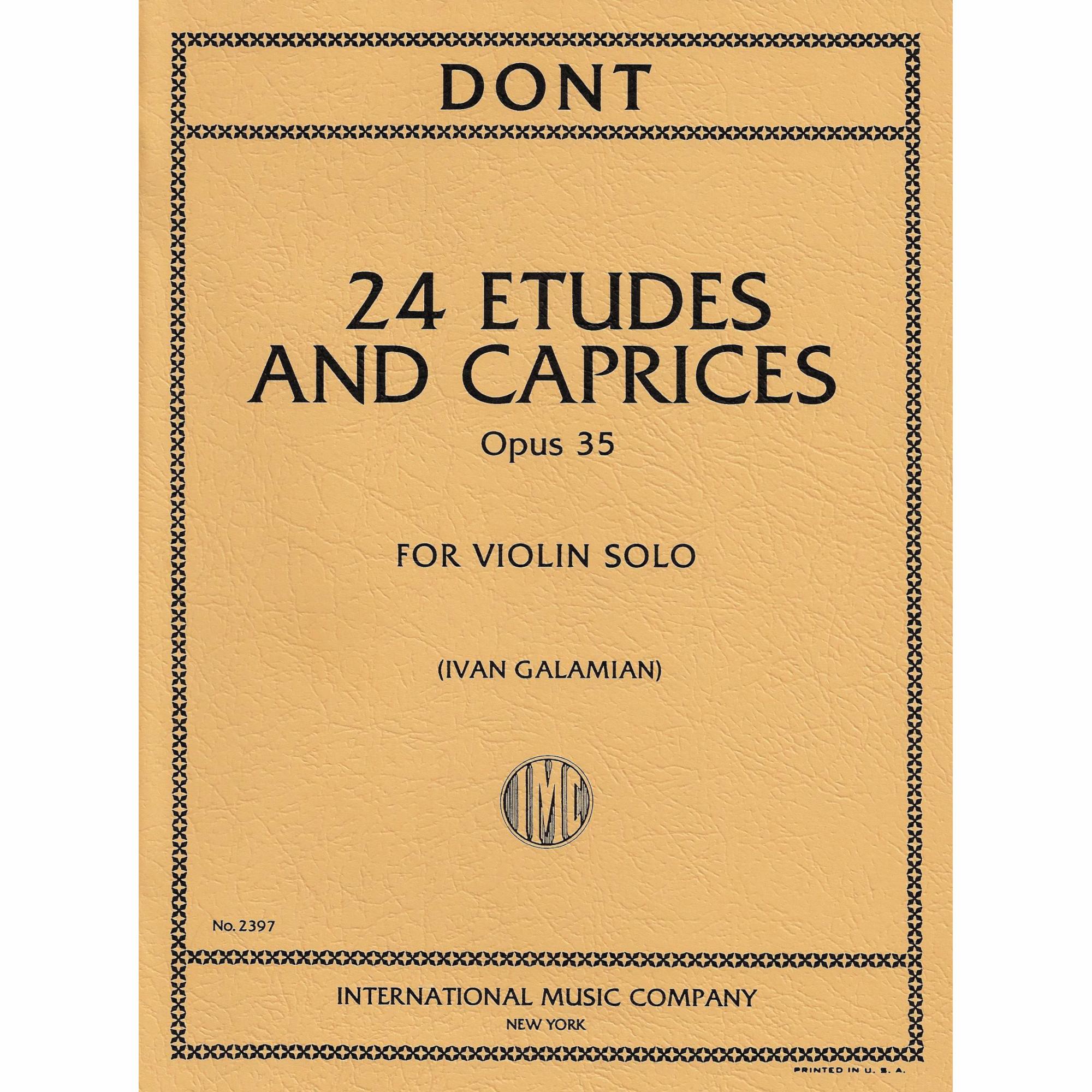 Dont -- 24 Etudes and Caprices, Op. 35 for Violin