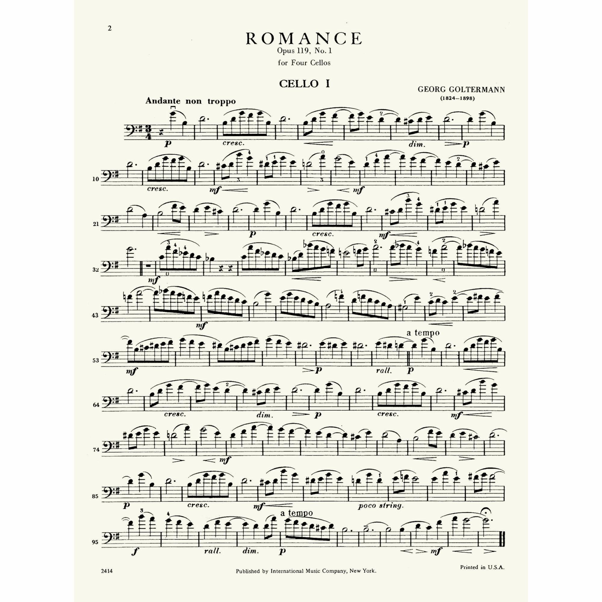 Sample: Cello I (Pg. 2)