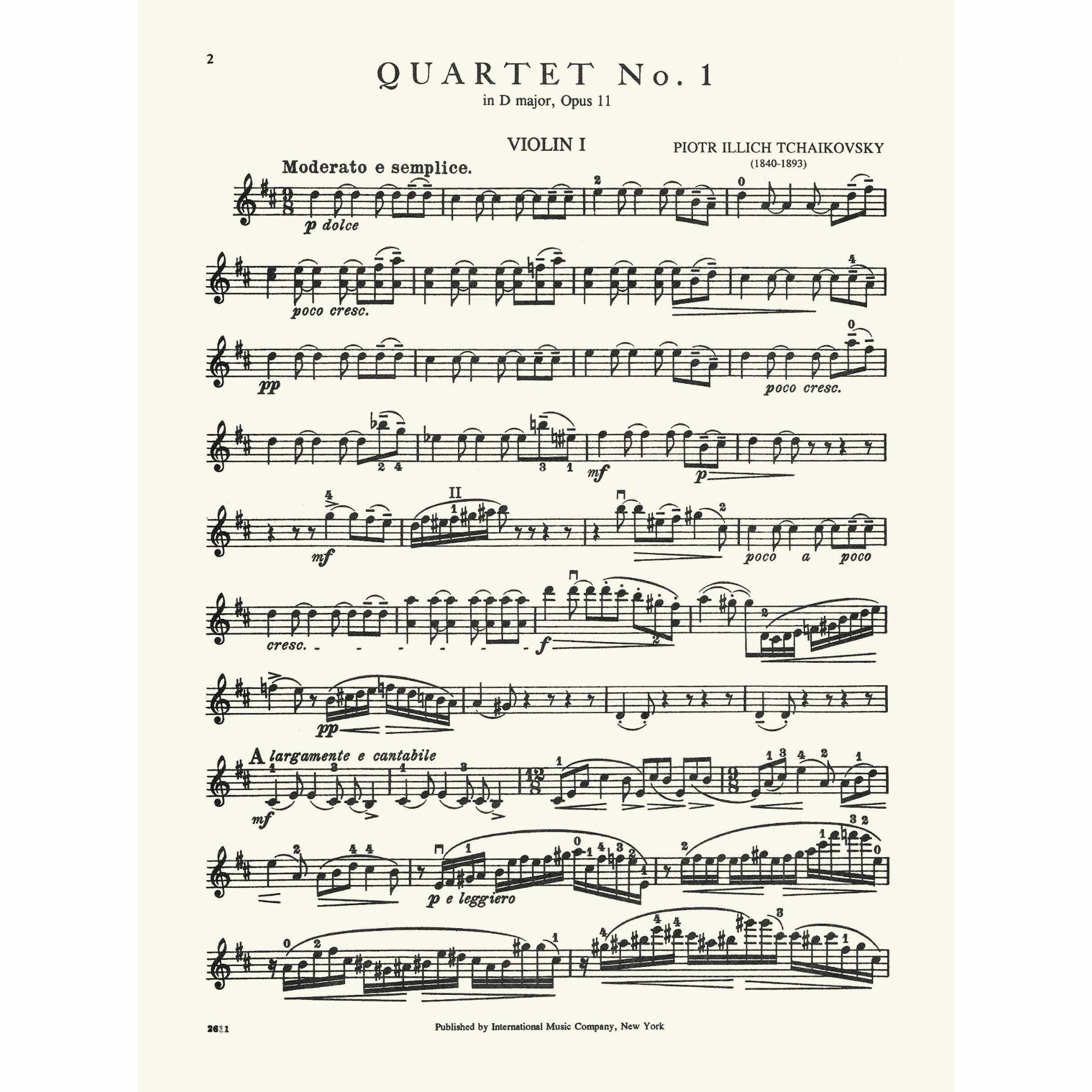 Sample: Violin I (Pg. 2)