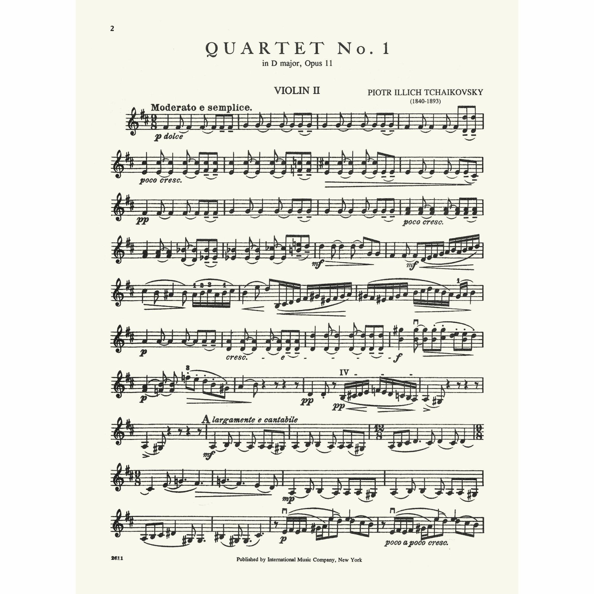 Sample: Violin II (Pg. 2)