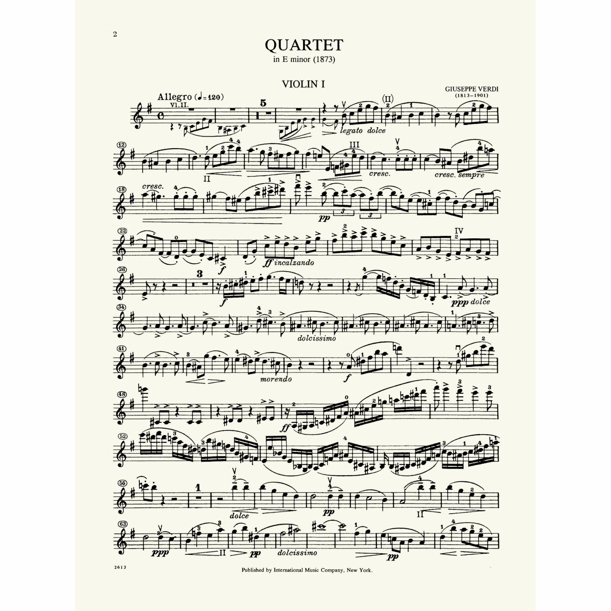 Sample: Violin I (Pg. 2)