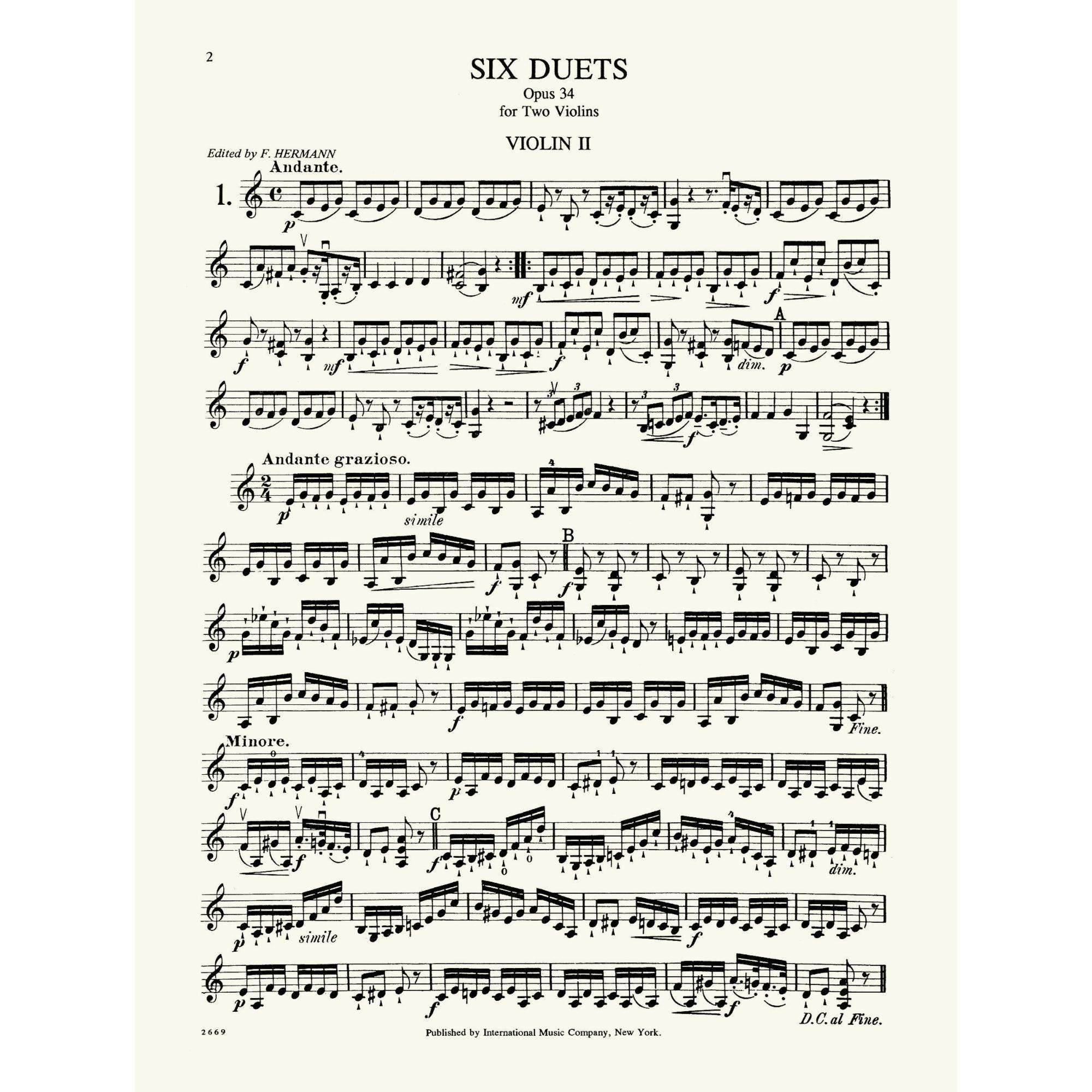 Sample: Violin II (Pg. 2)