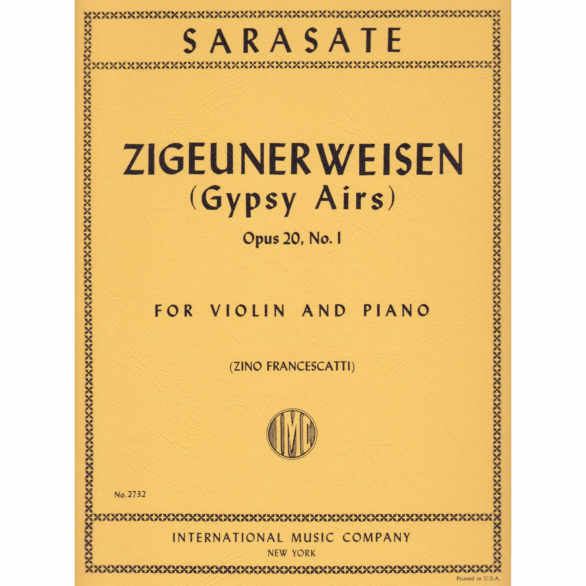 Zigeunerweisen for Violin and Piano, Op. 20