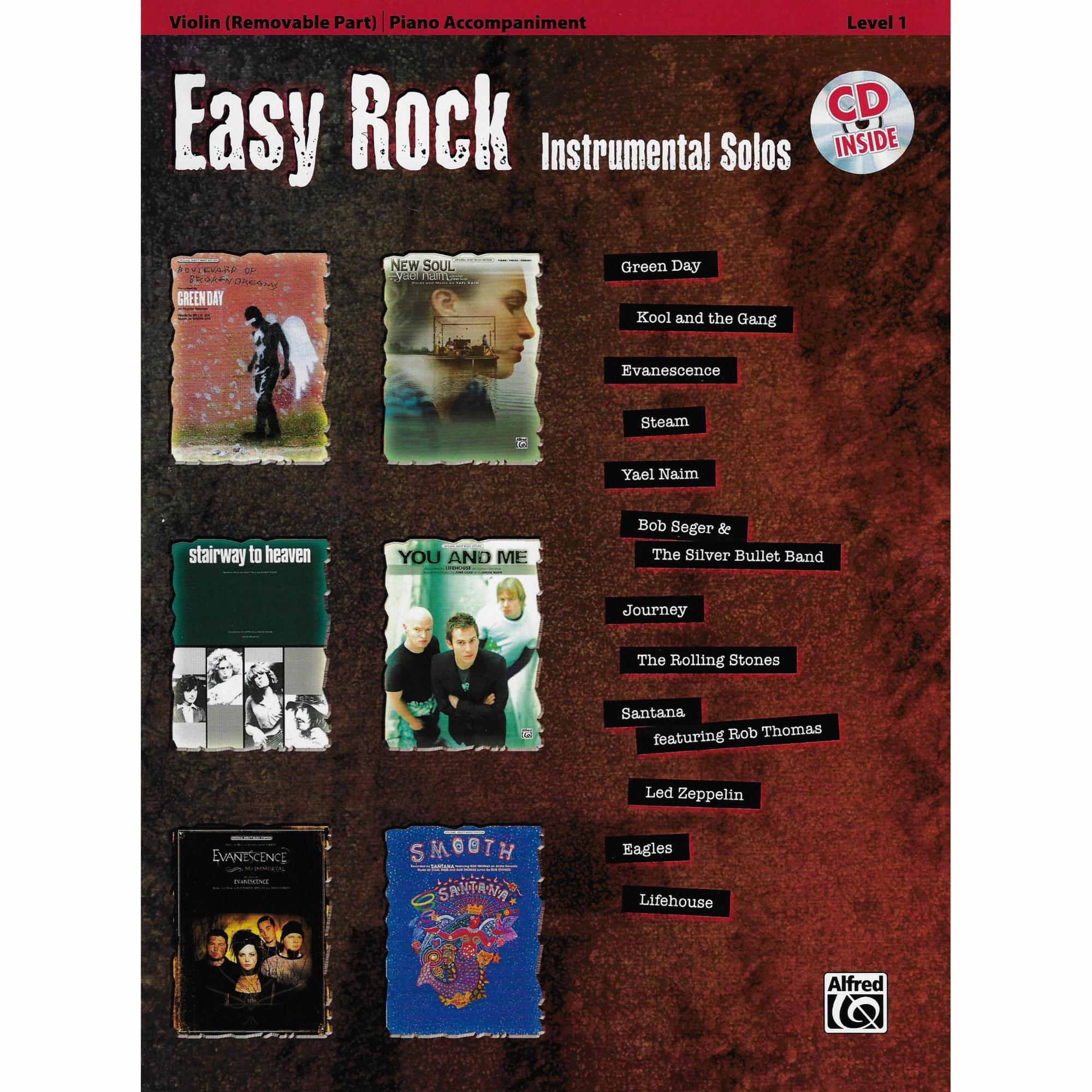 Easy Rock Solos for Violin, Viola, or Cello and Piano